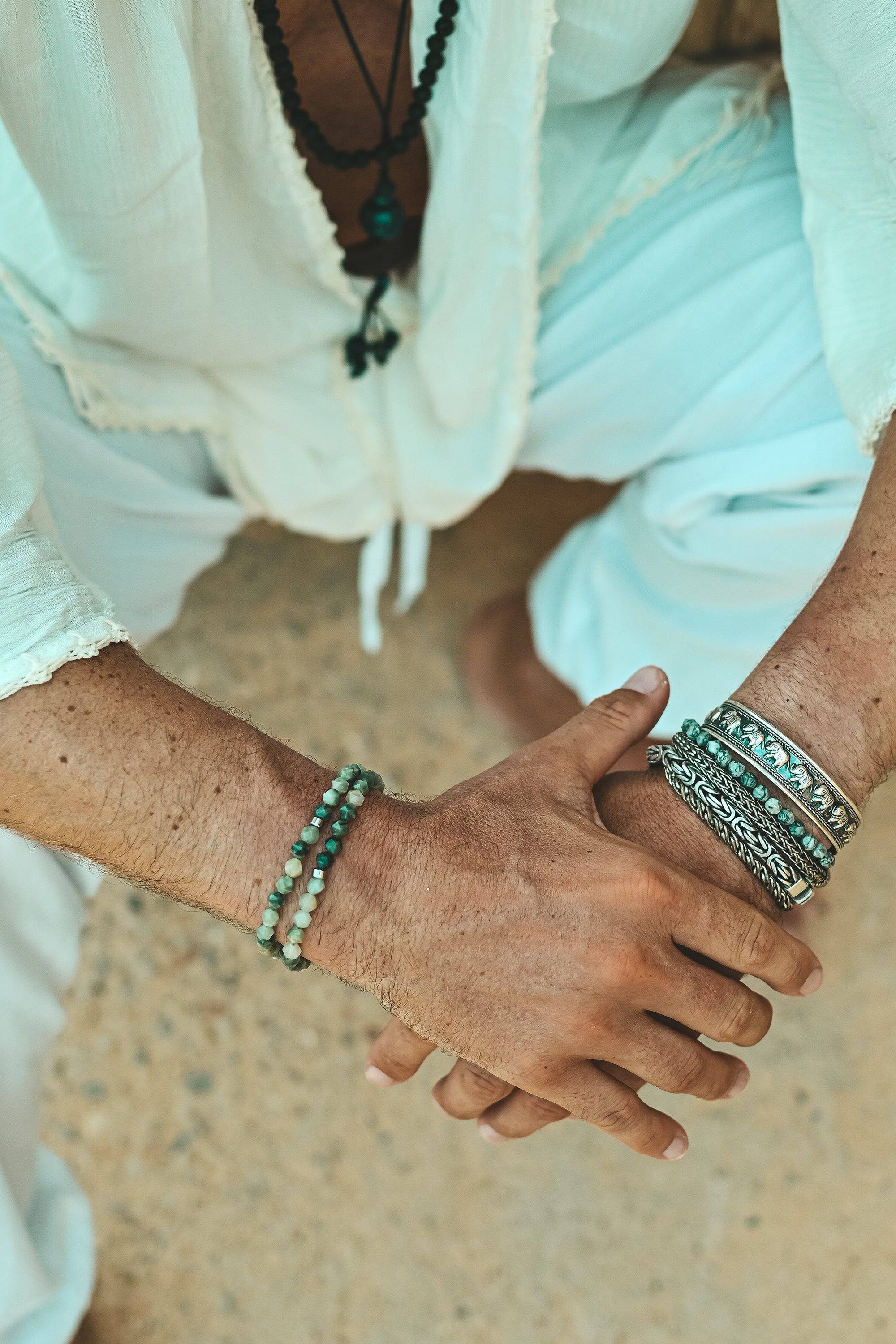 Ahau stone bracelet green - Image 10