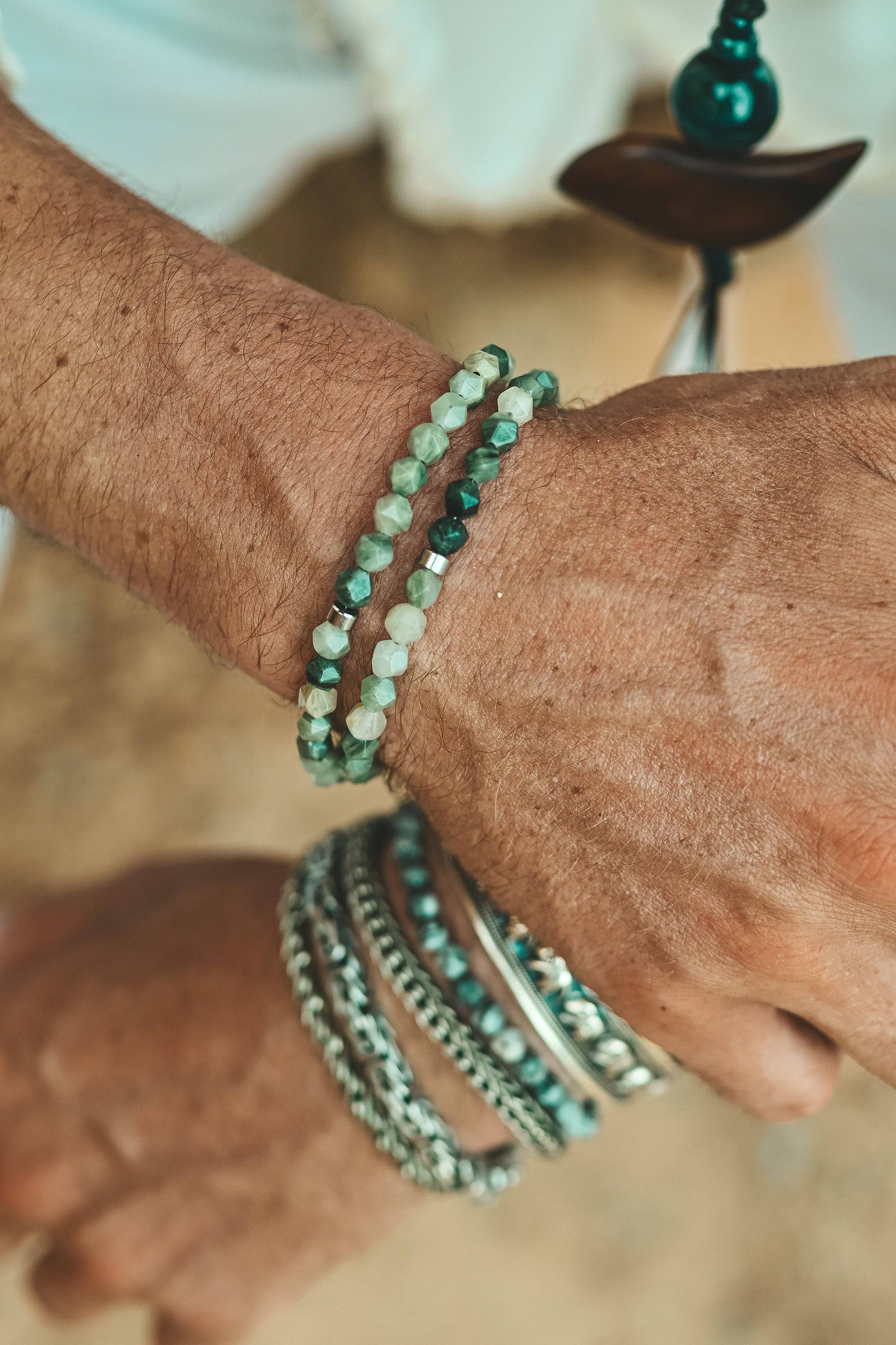 Ahau stone bracelet green - Image 8