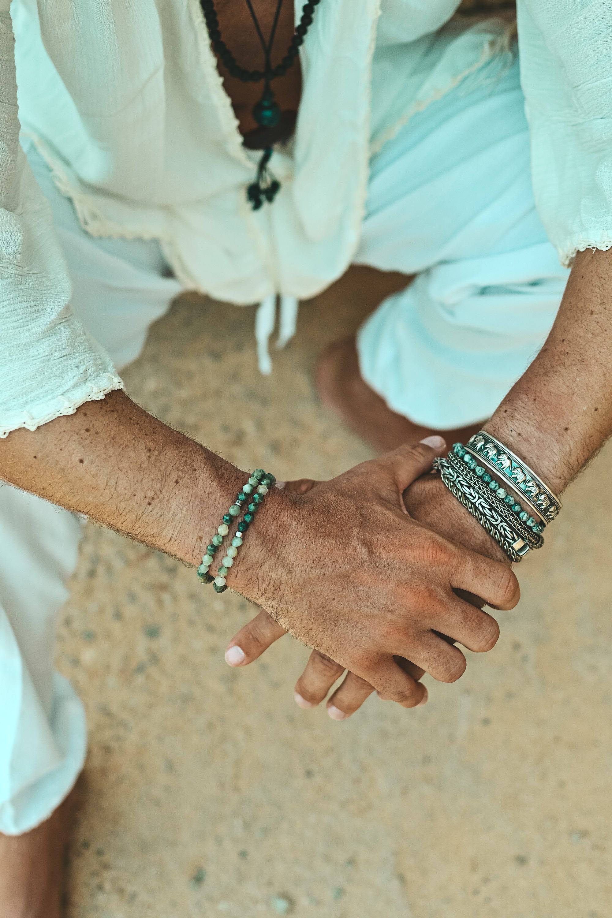 Ahau stone bracelet green - Image 9