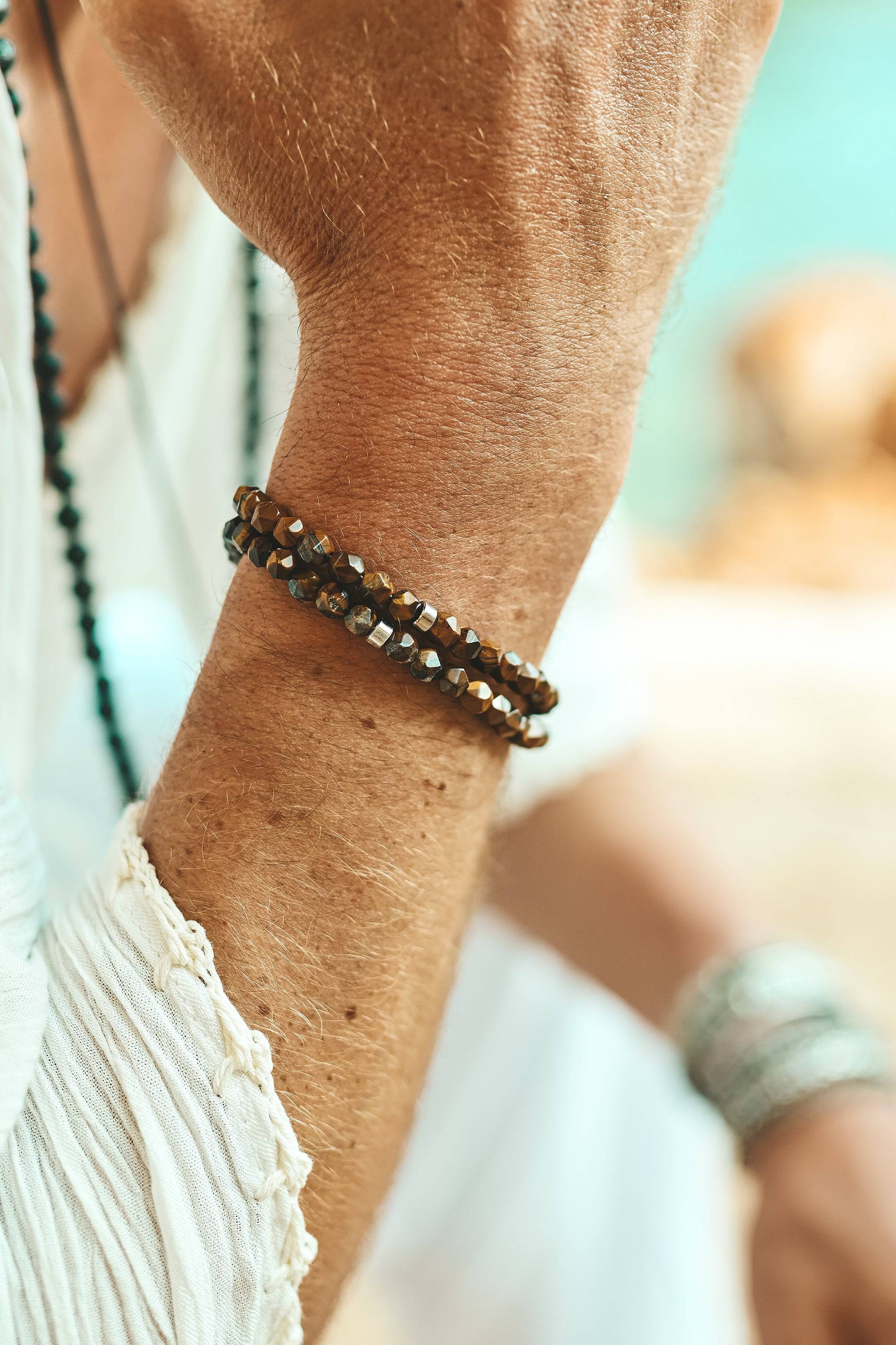 Ahau stone bracelet tiger eye - Image 5
