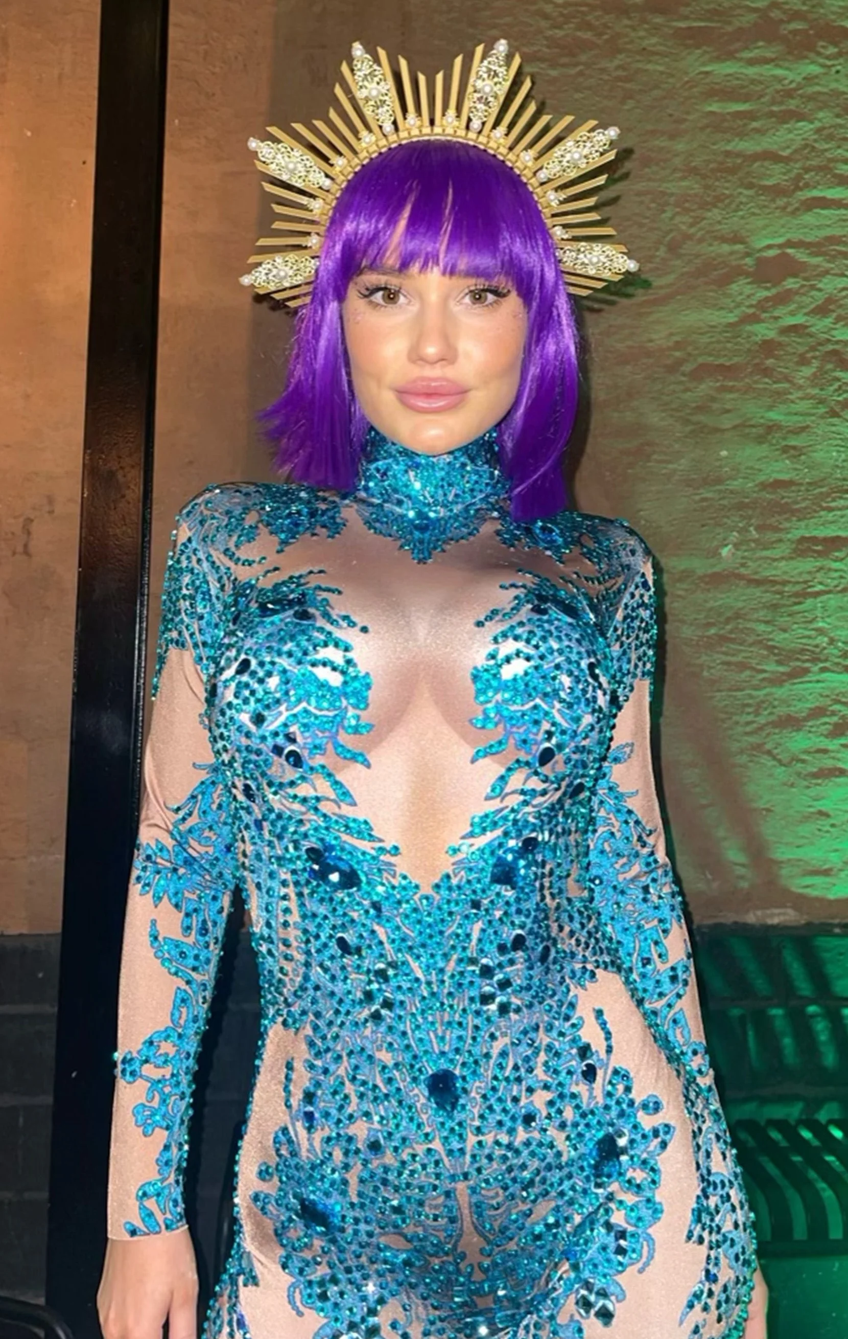 Belmira rhinestone jumpsuit festival - Image 3