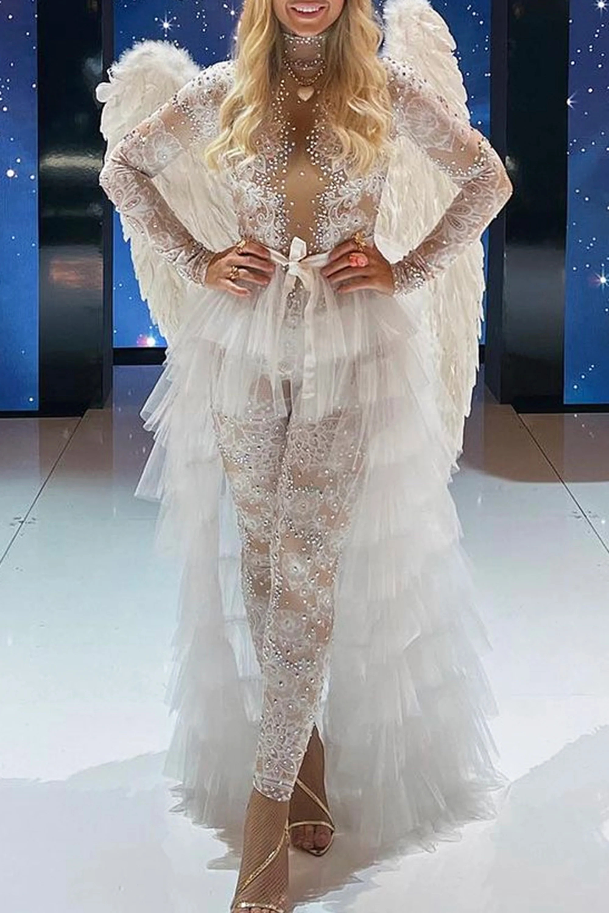 Bianca rhinestone angel jumpsuit - Image 10