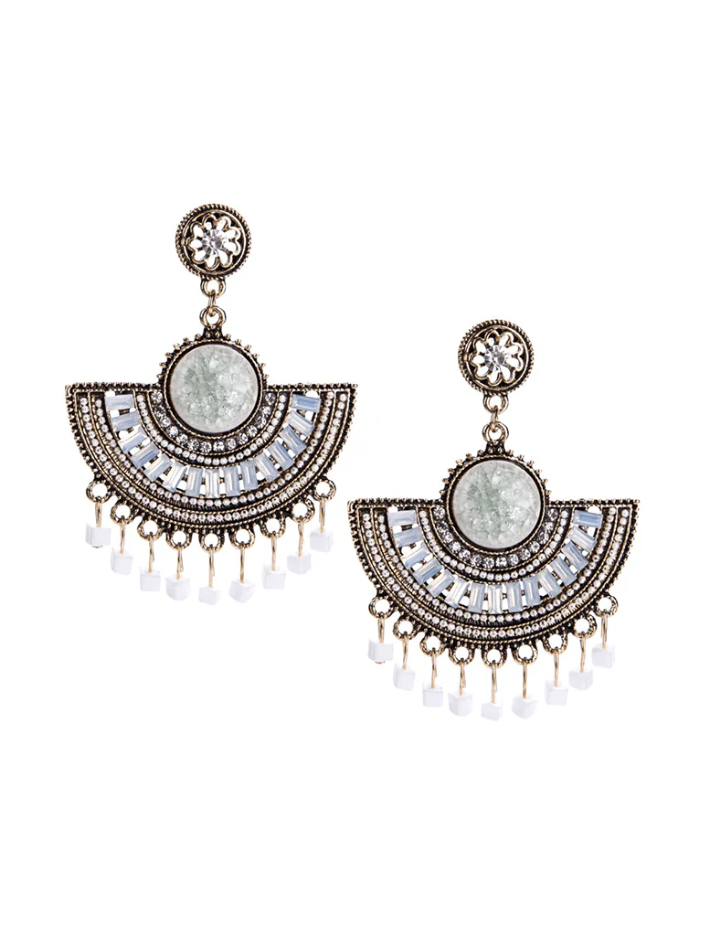 Bohemian earrings white