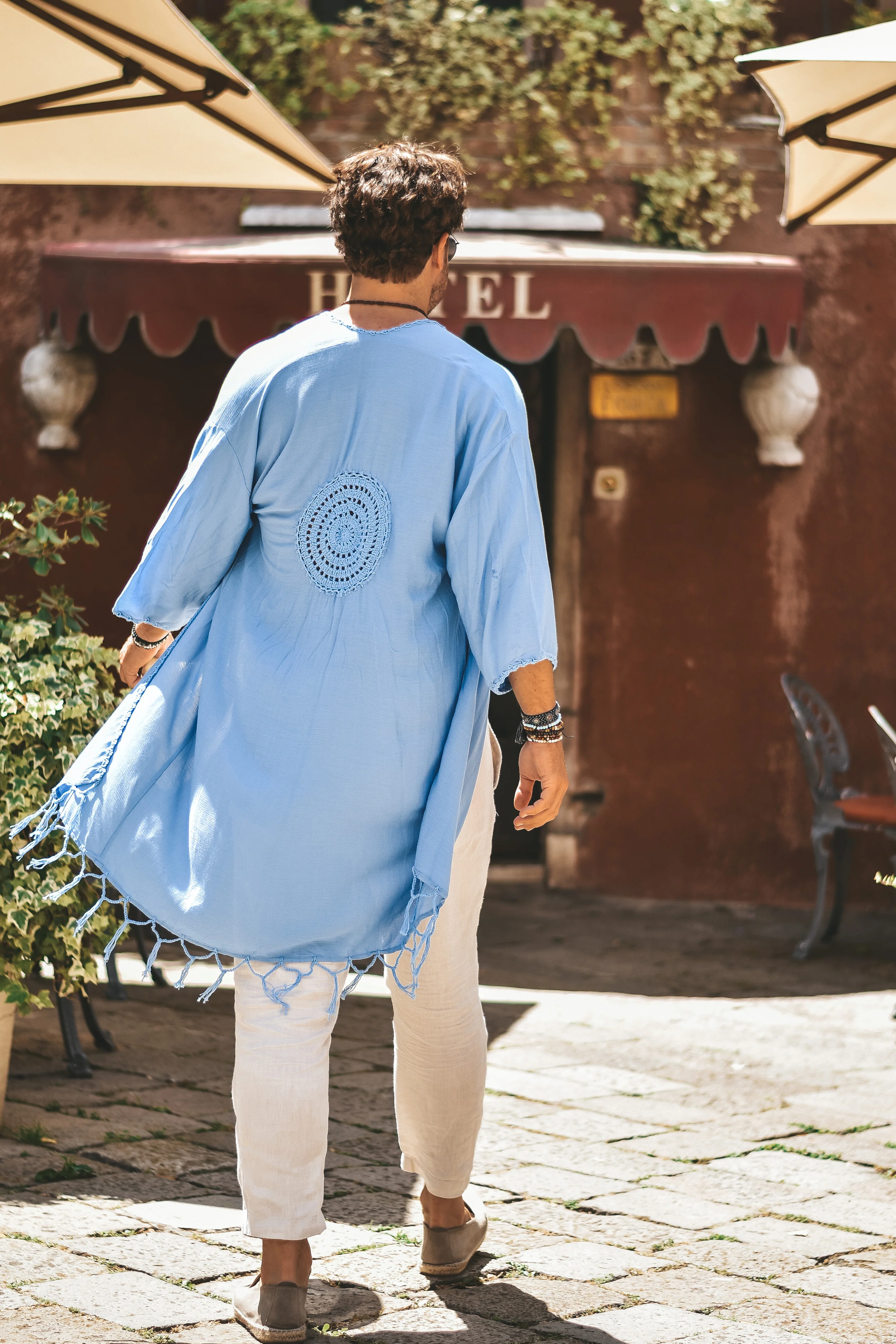 Capri luxury resort kimono blue - Image 12