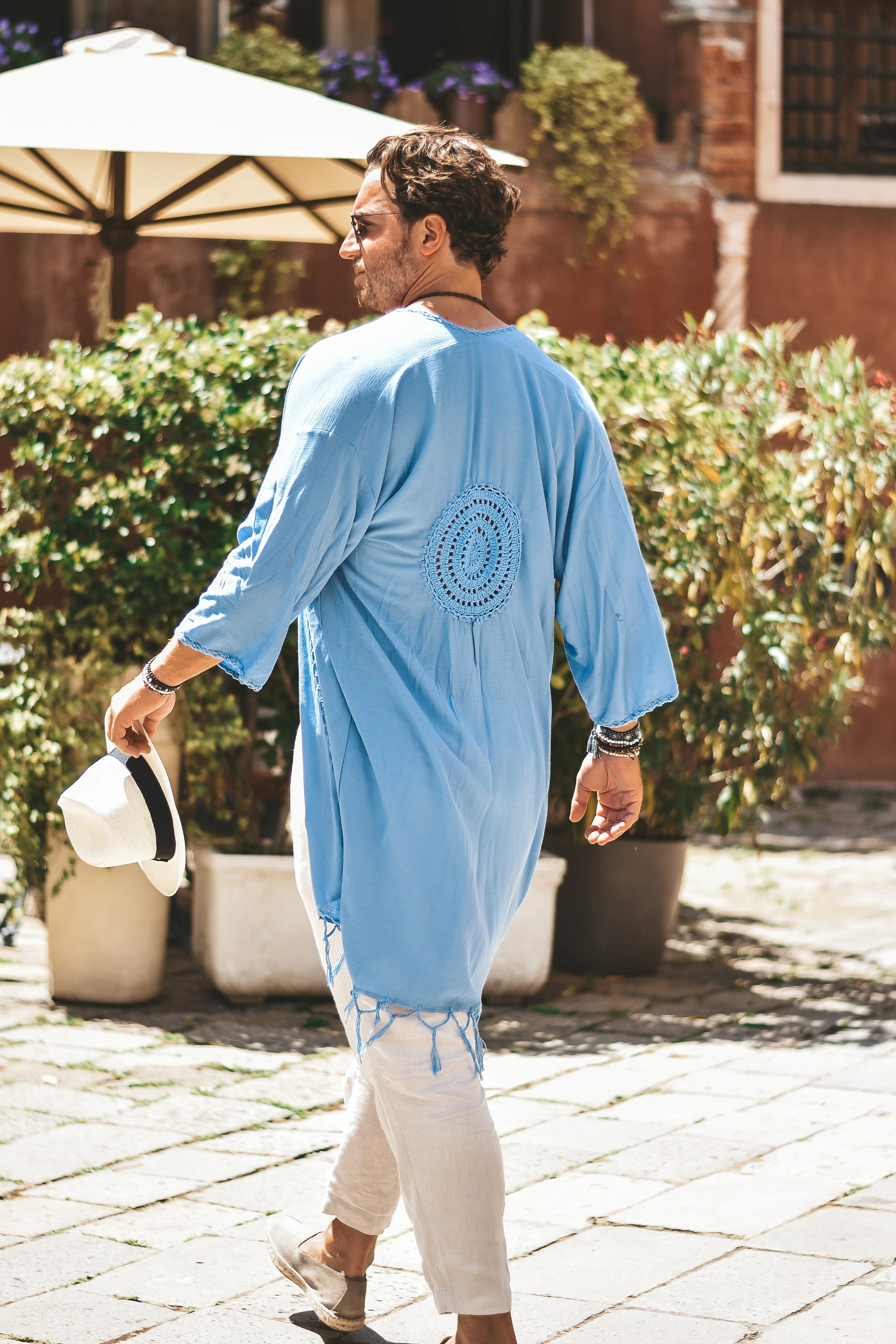 Capri luxury resort kimono blue - Image 4