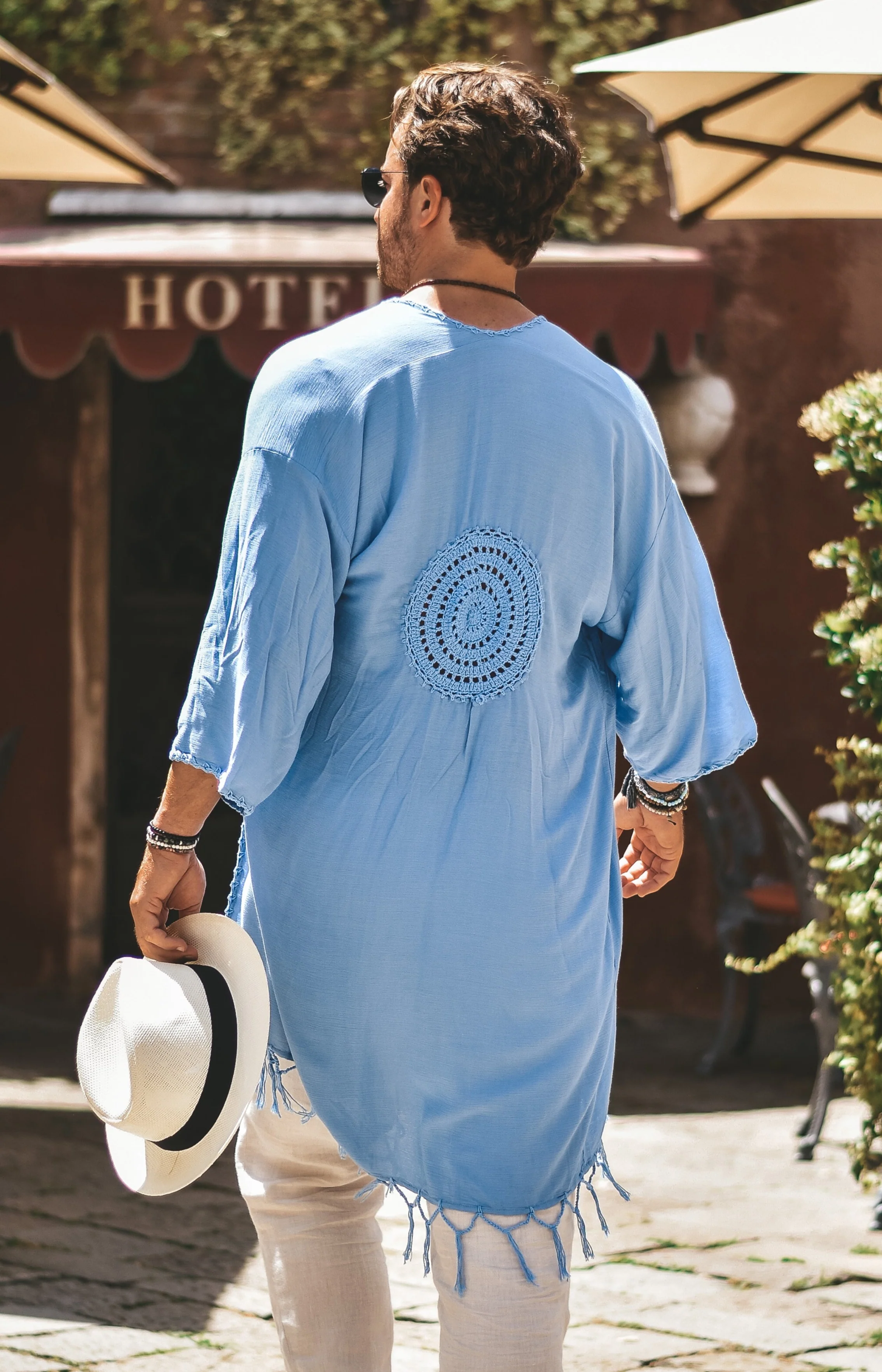 Capri luxury resort kimono blue - Image 5