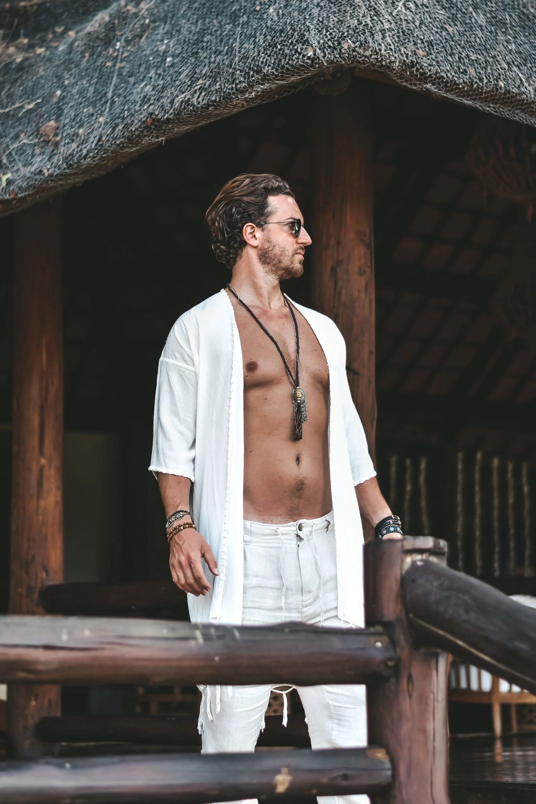 Capri luxury resort kimono creme - Image 10