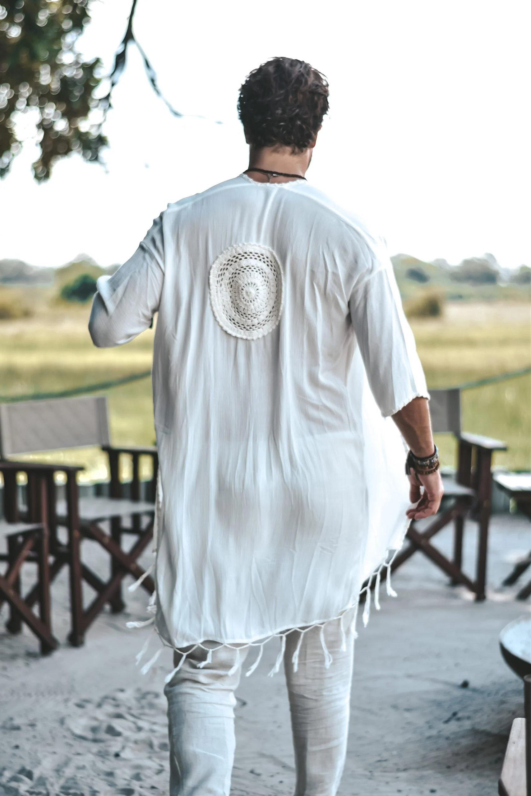 Capri luxury resort kimono creme - Image 20