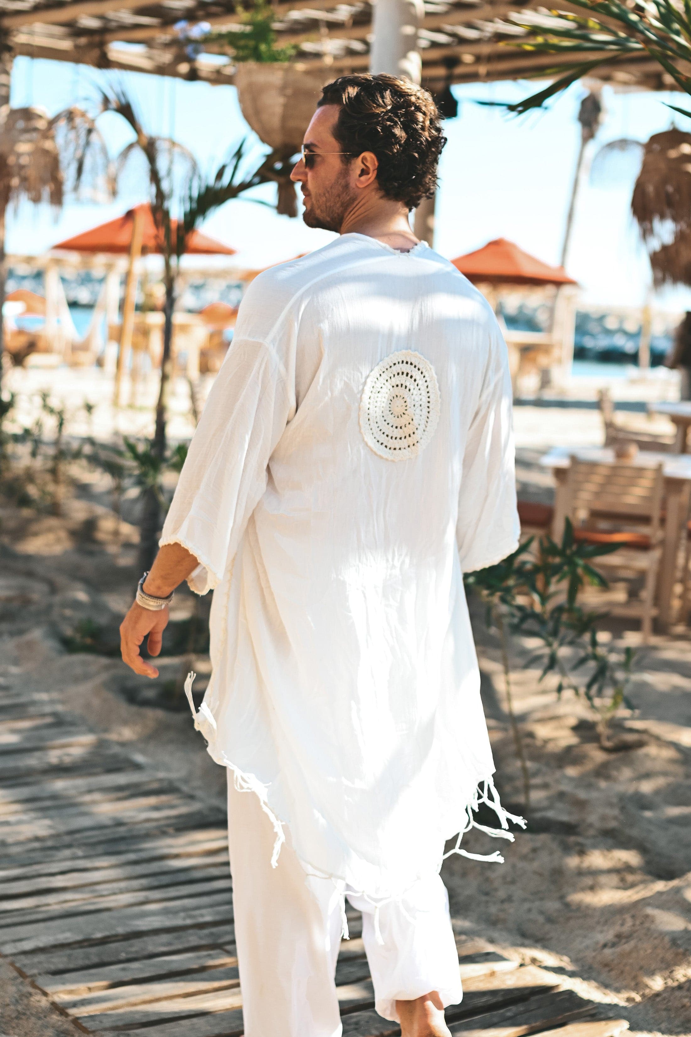 Capri luxury resort kimono creme - Image 26