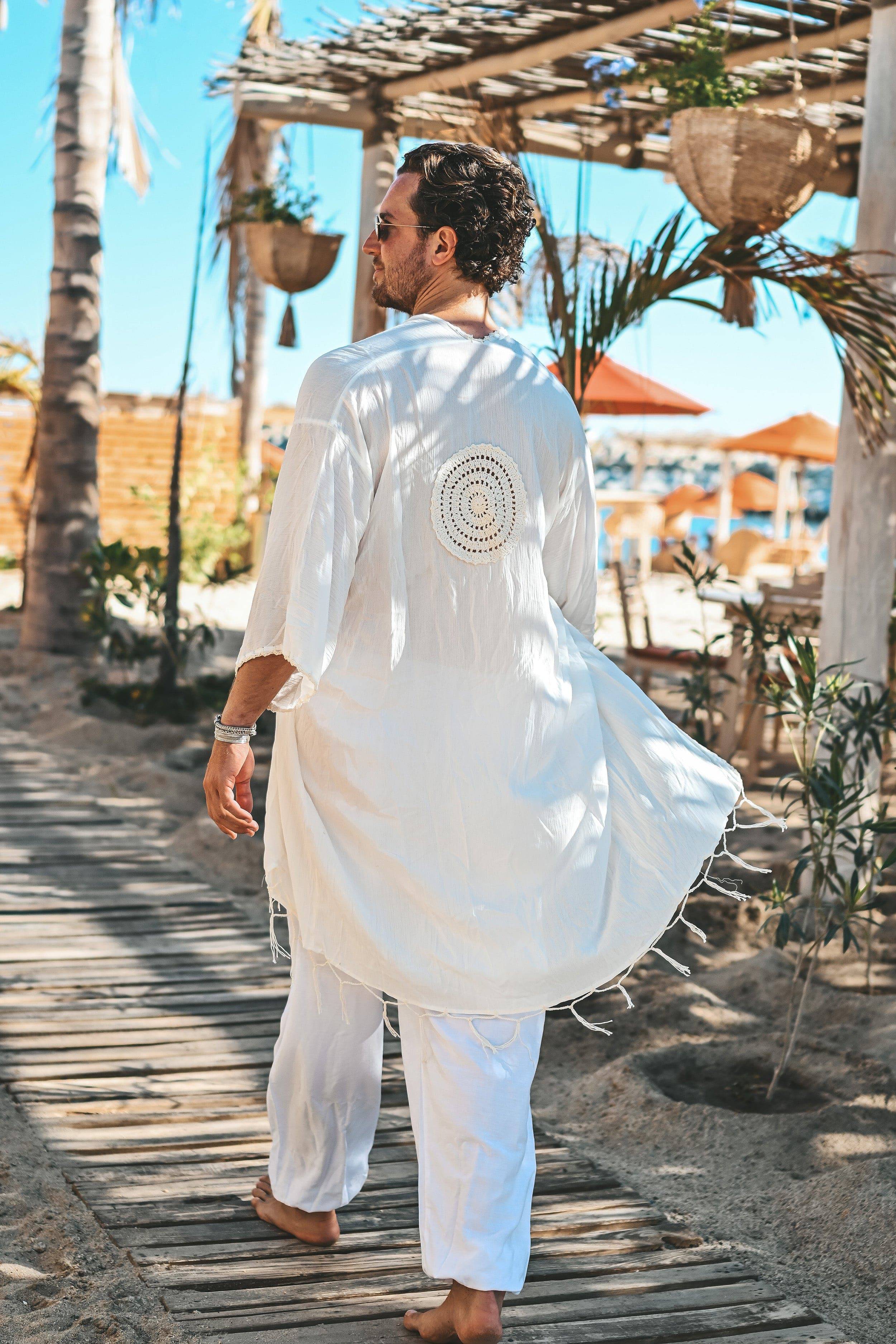 Capri luxury resort kimono creme - Image 27