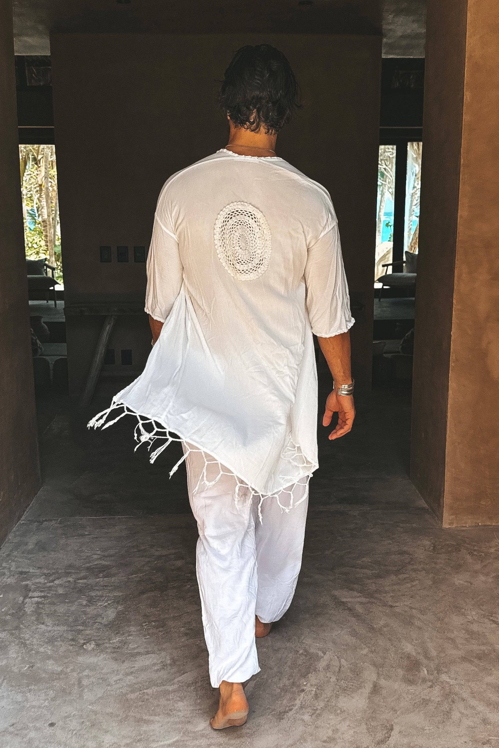 Capri luxury resort kimono creme - Image 4