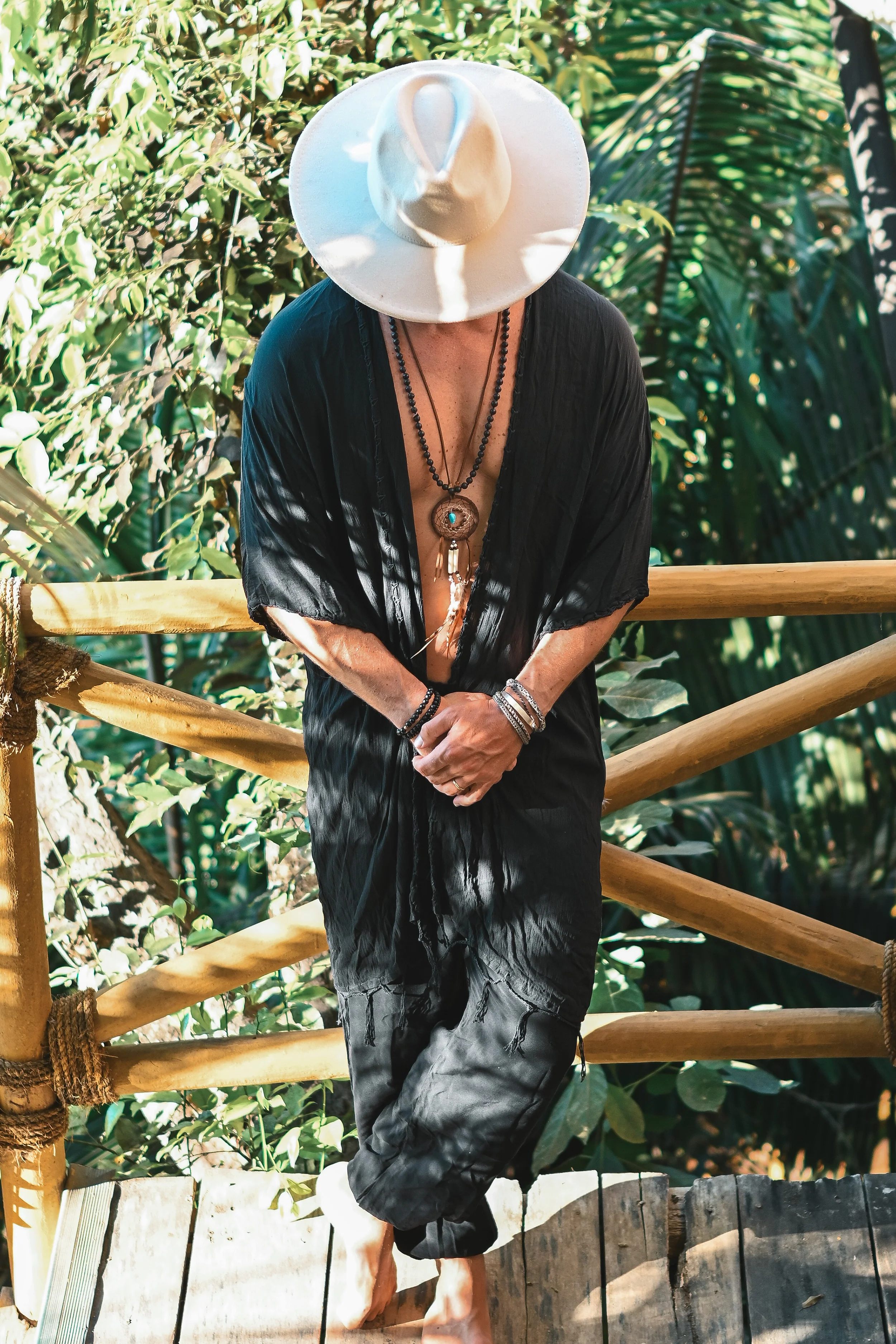 Capri resort kimono black - Image 17