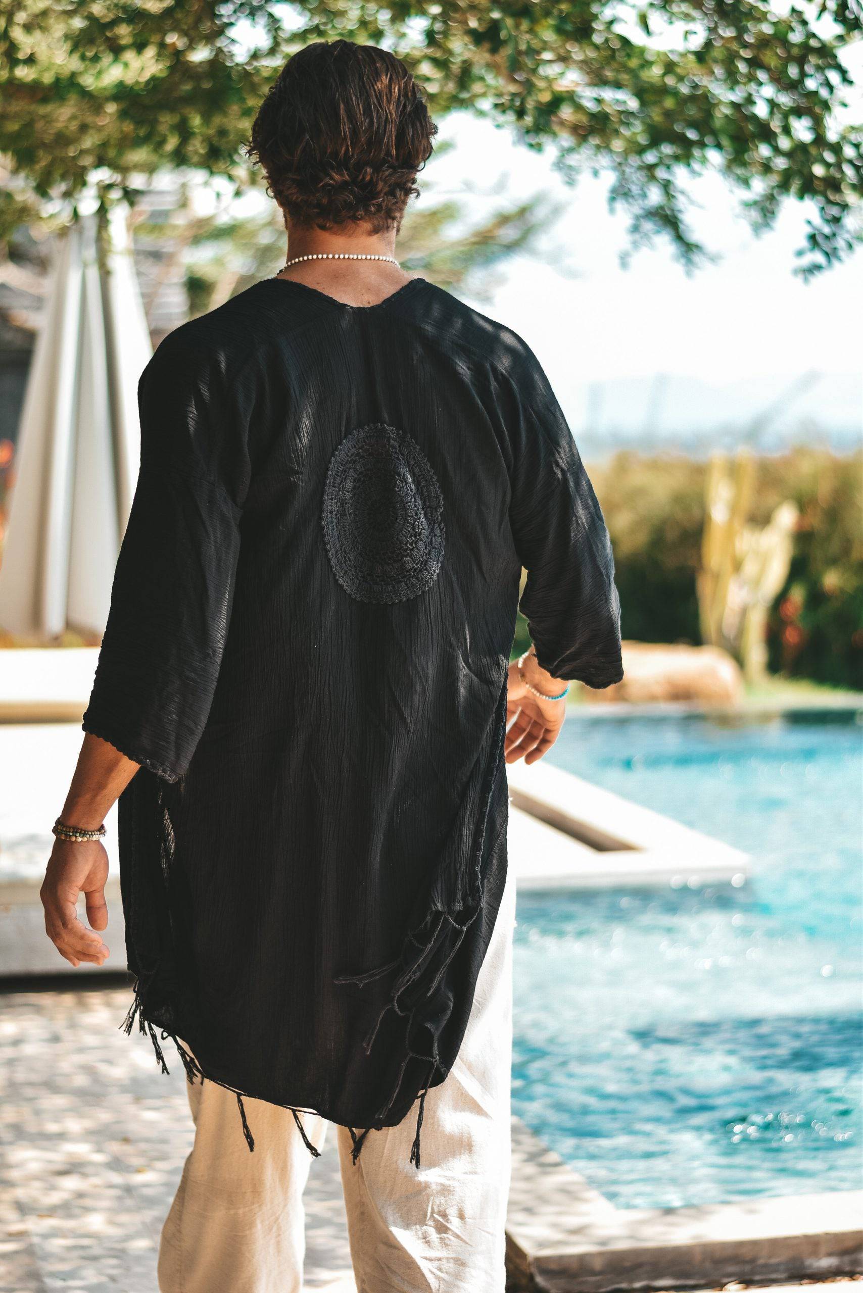 Capri resort kimono black - Image 2