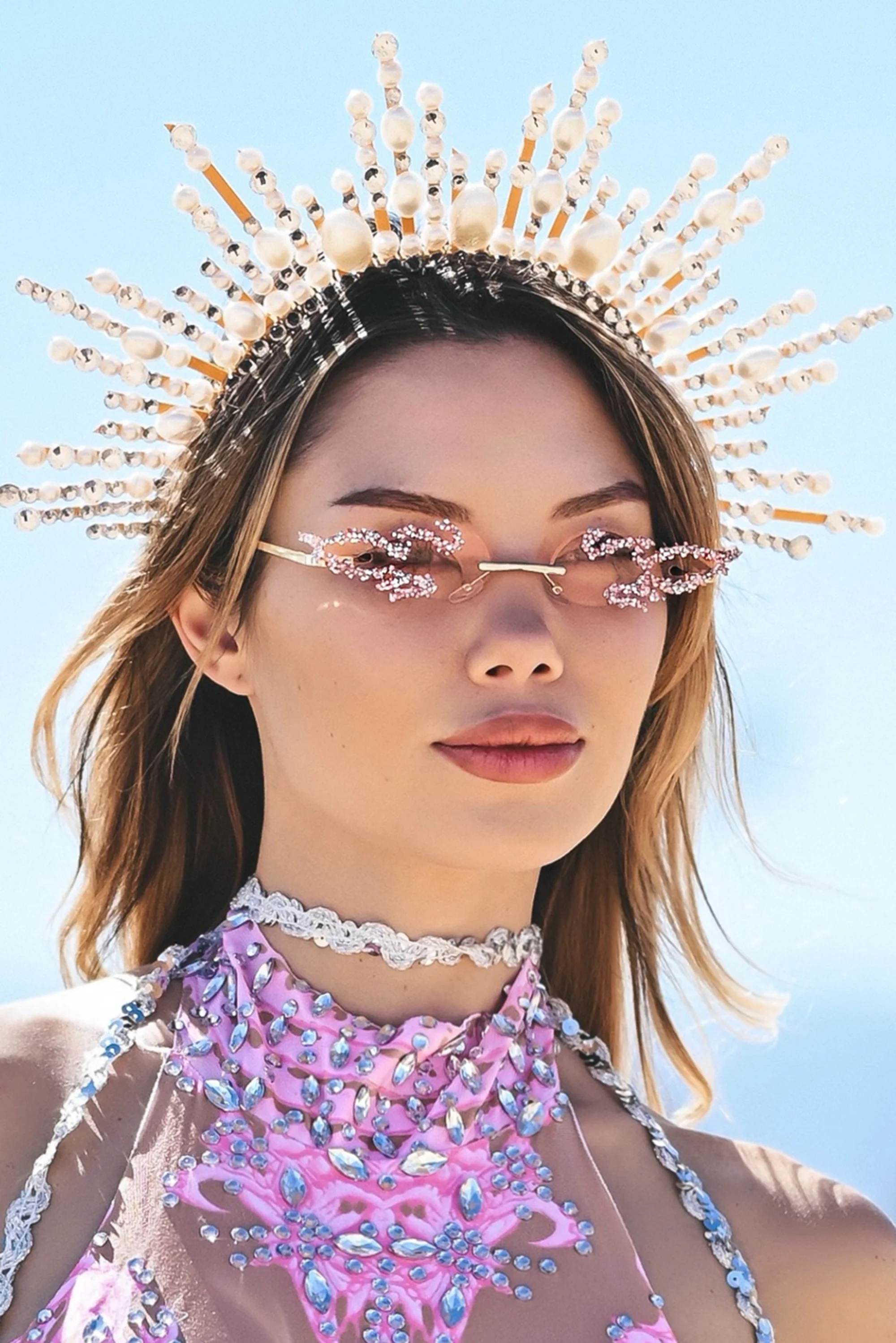 Catch my eyes sunglasses light pink - Image 3