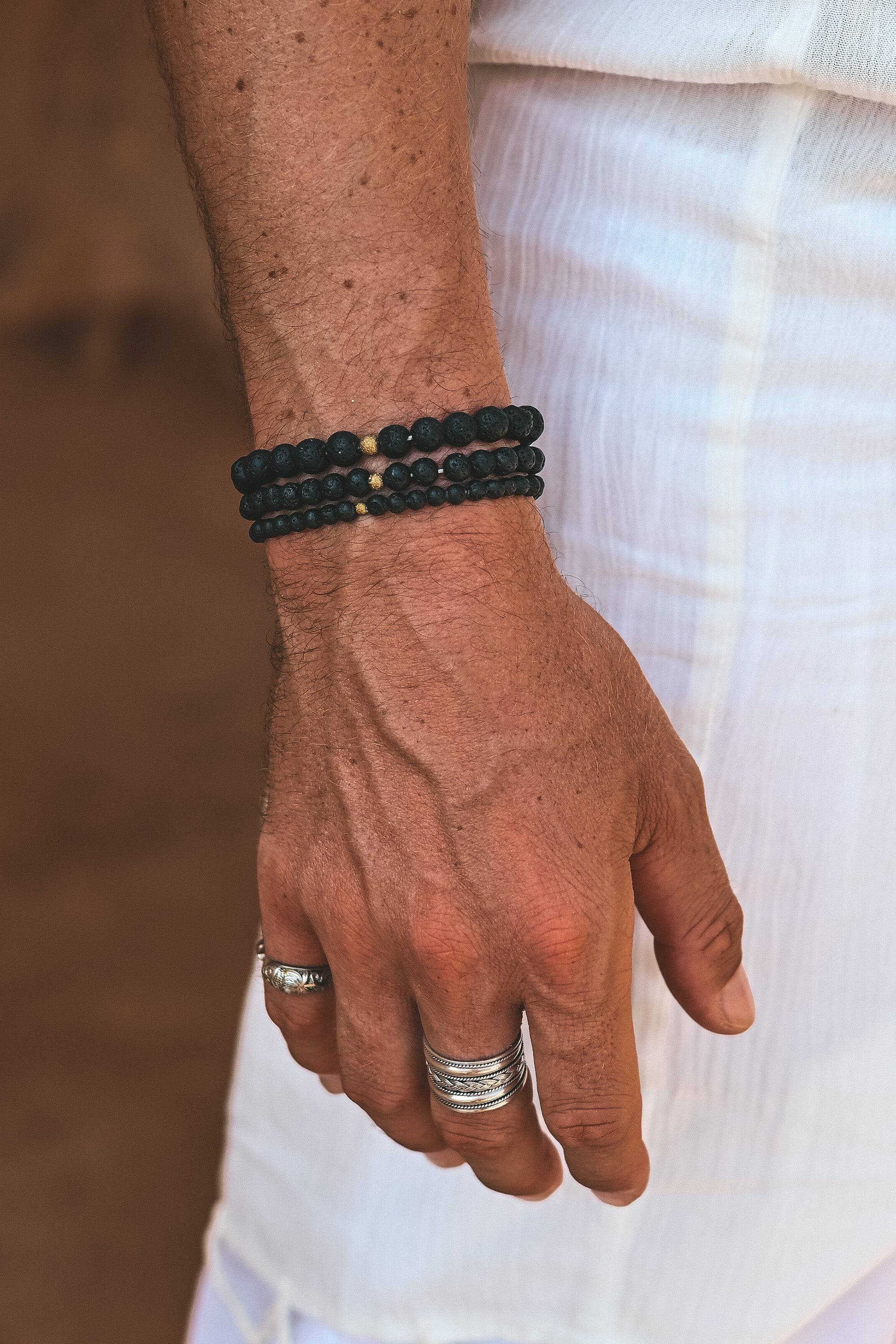Cinco stone bracelet set of 3