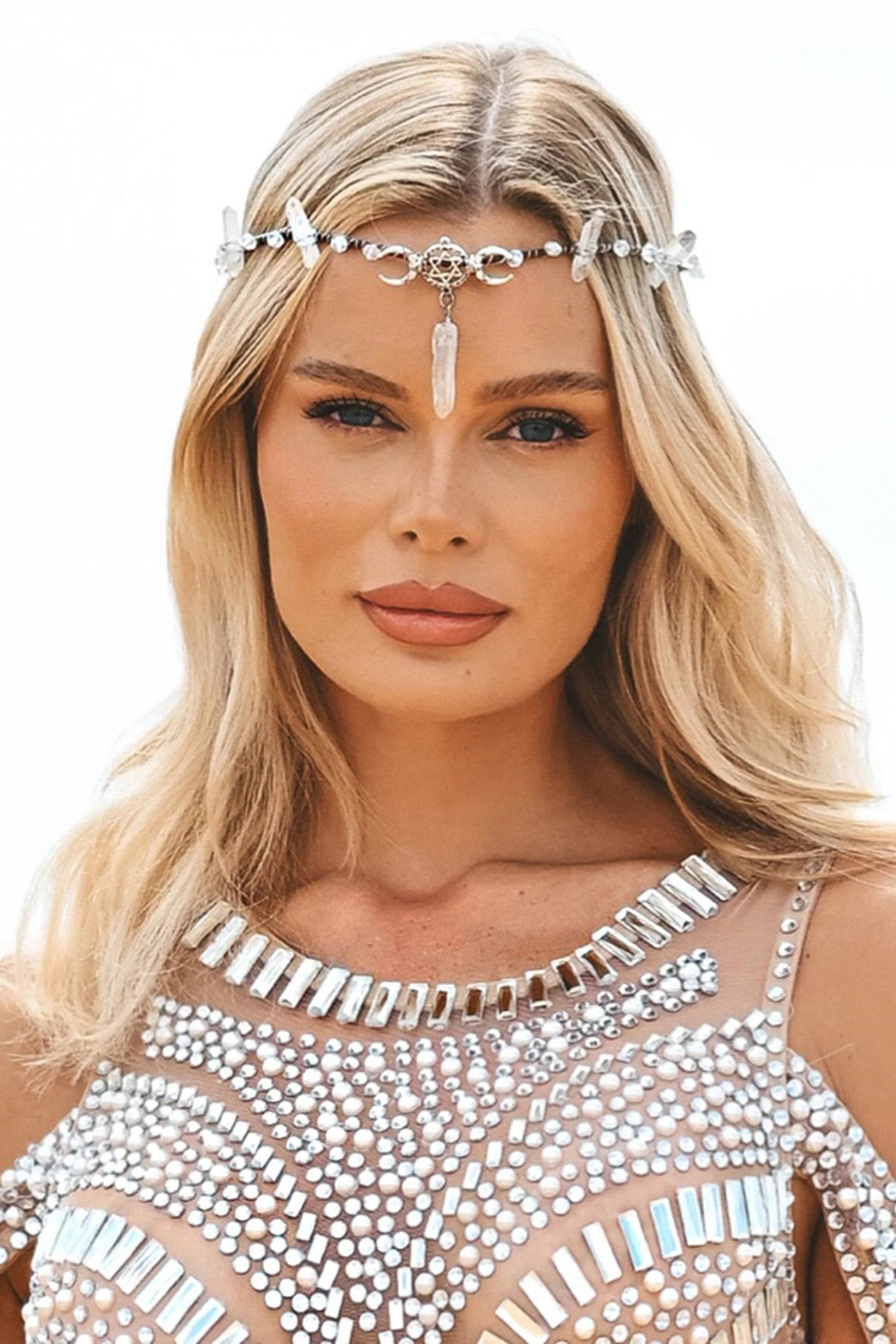 Crystal moon headband