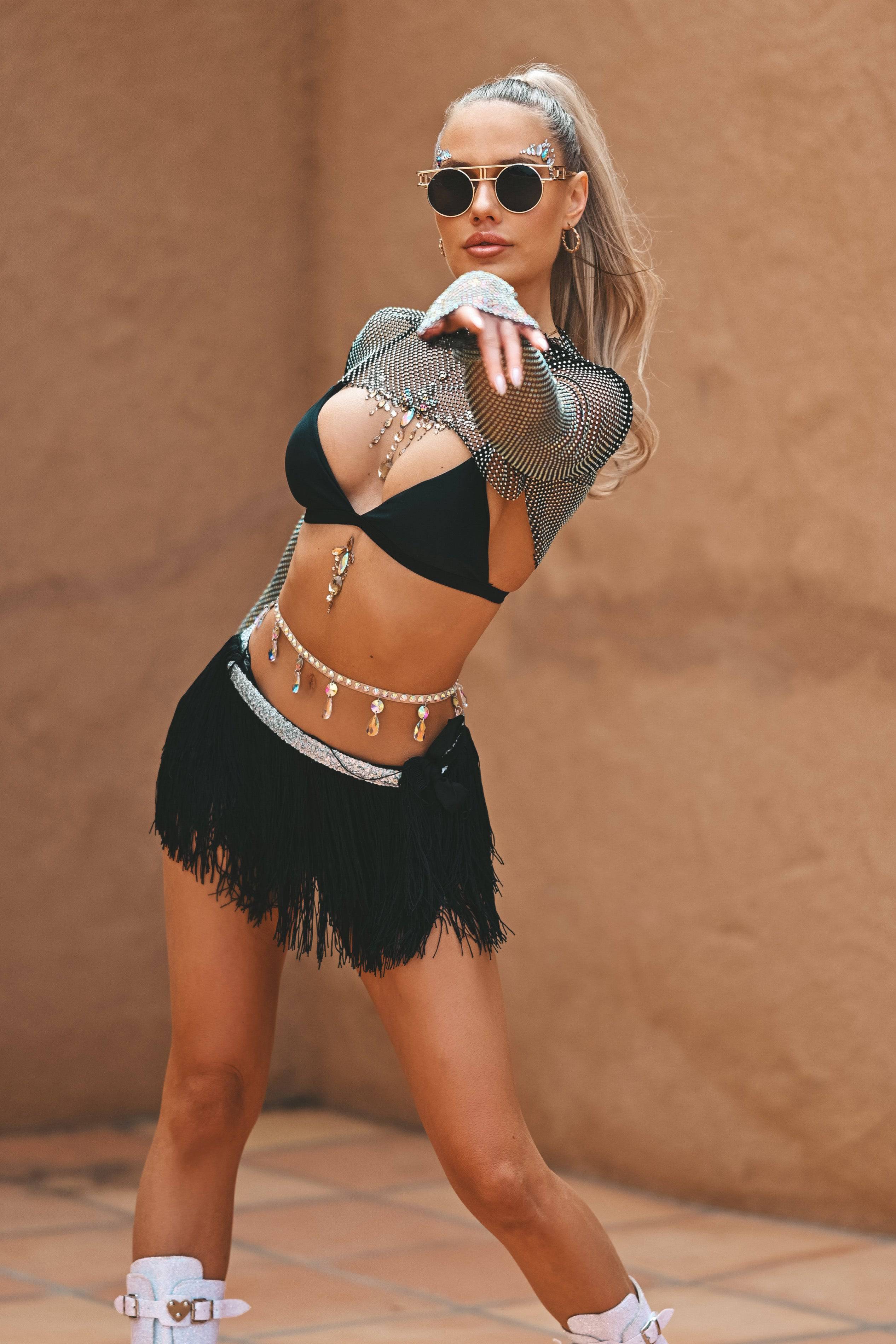 Elena Ibiza Festival Outfit Black - Image 4