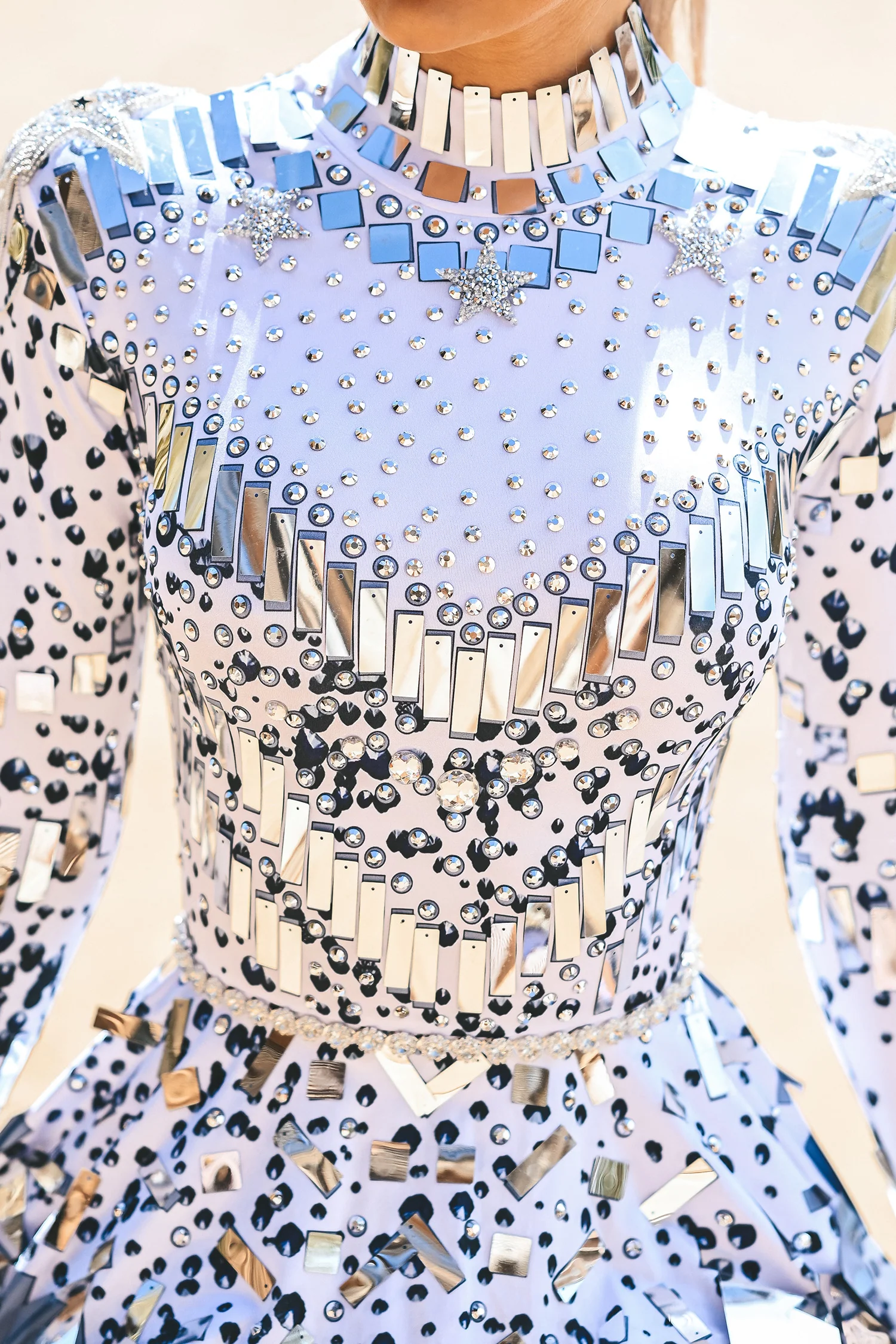 Emma sequin rhinestone party dress white - Image 11