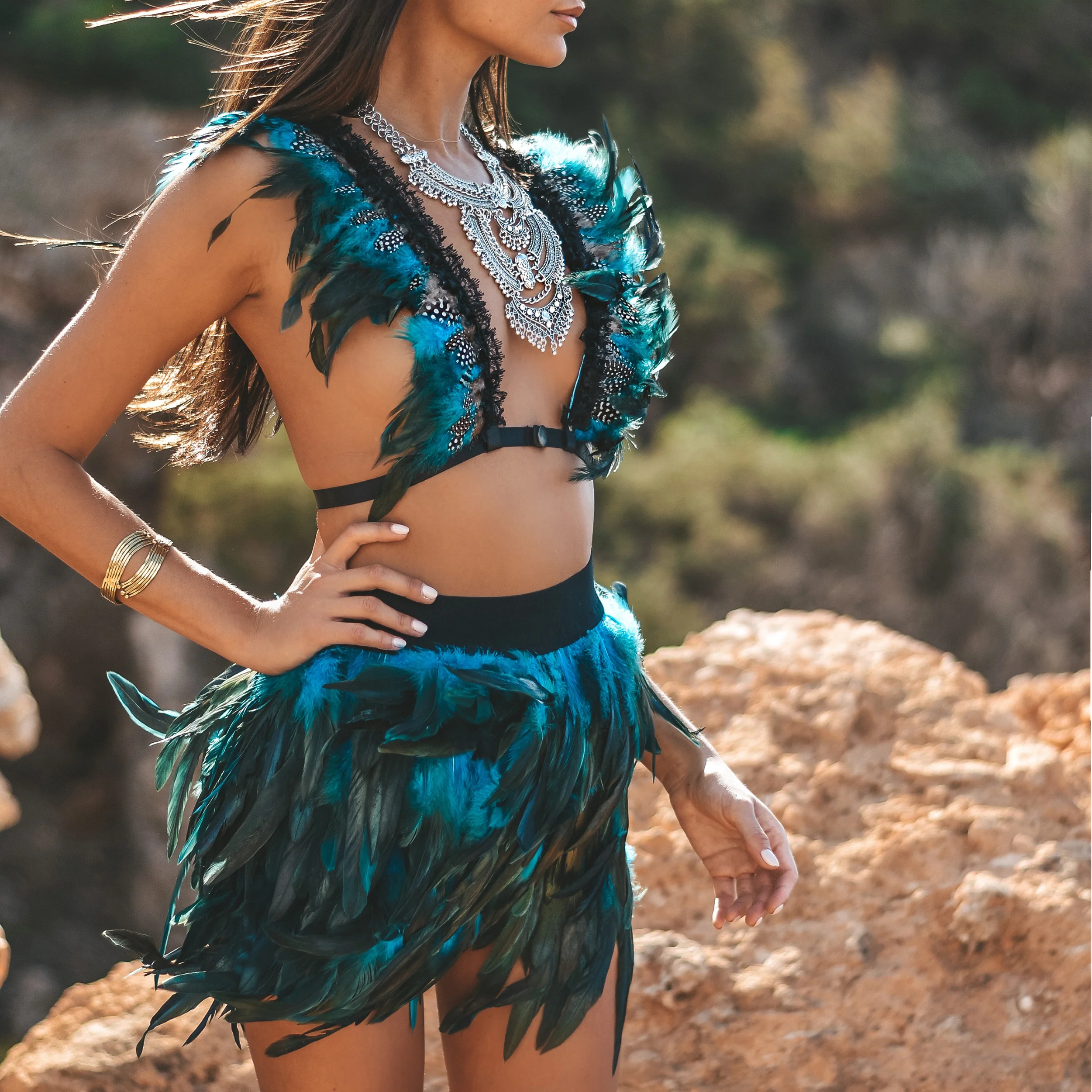Feather top blue - Image 3