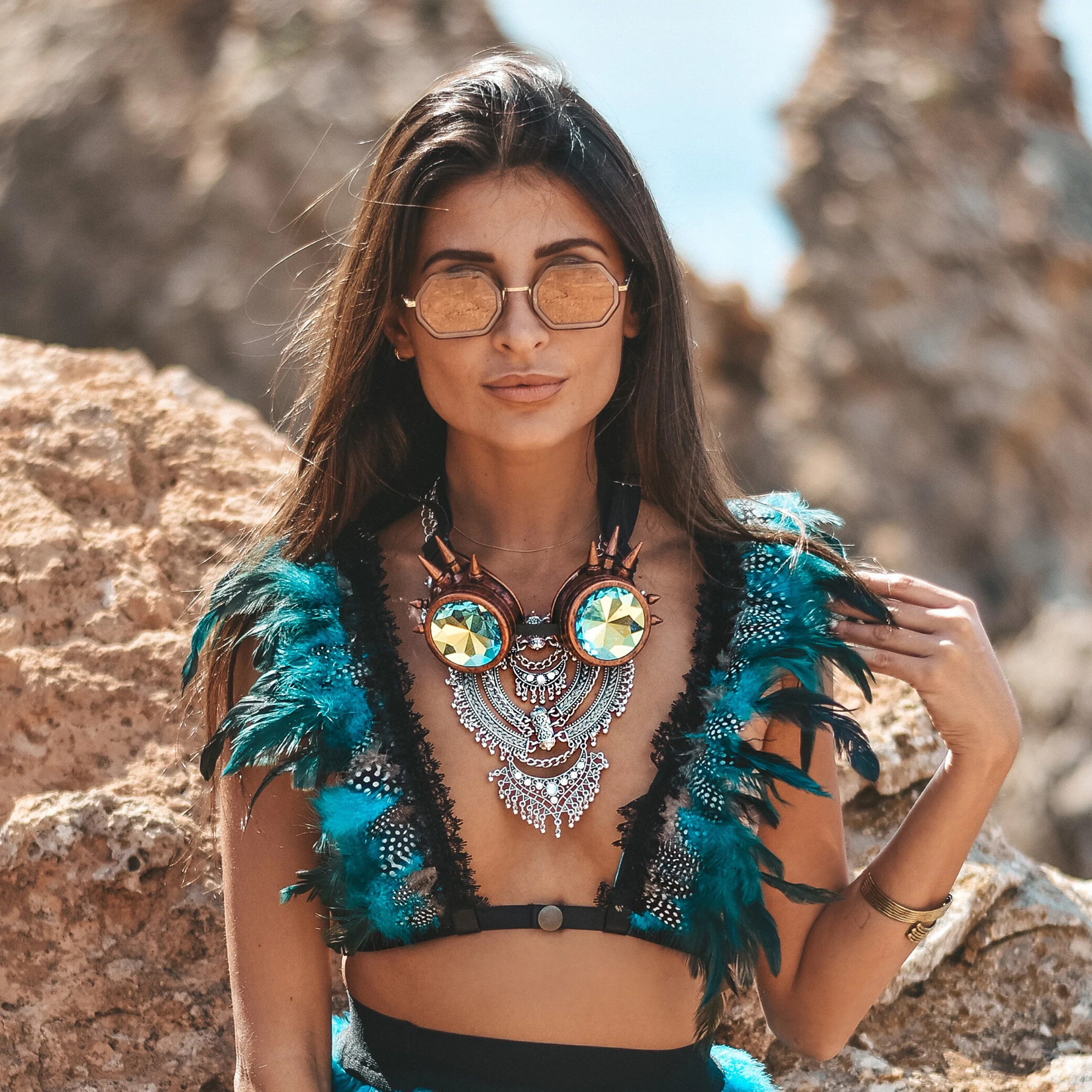 Feather top blue - Image 4