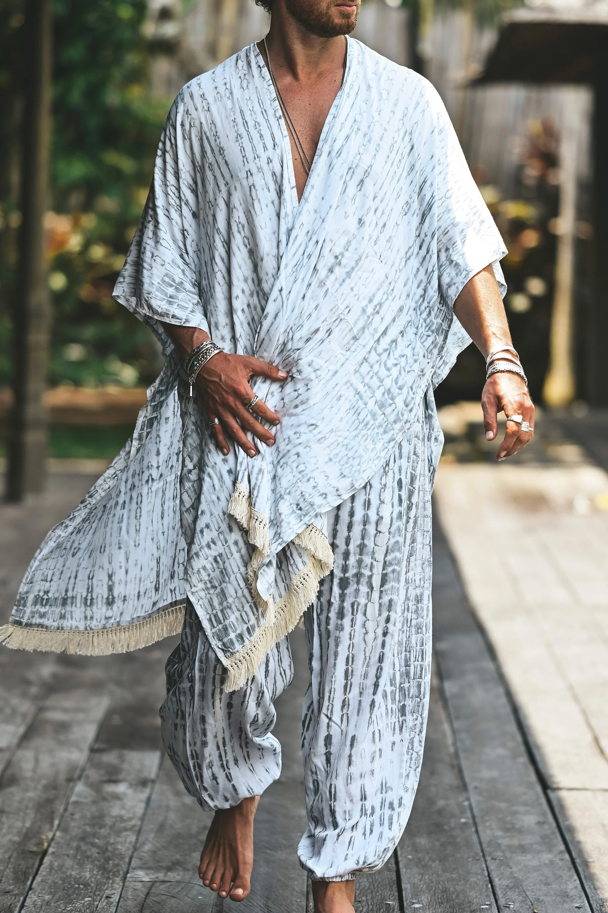 Itsunú bohemian kimono set grey - Image 14