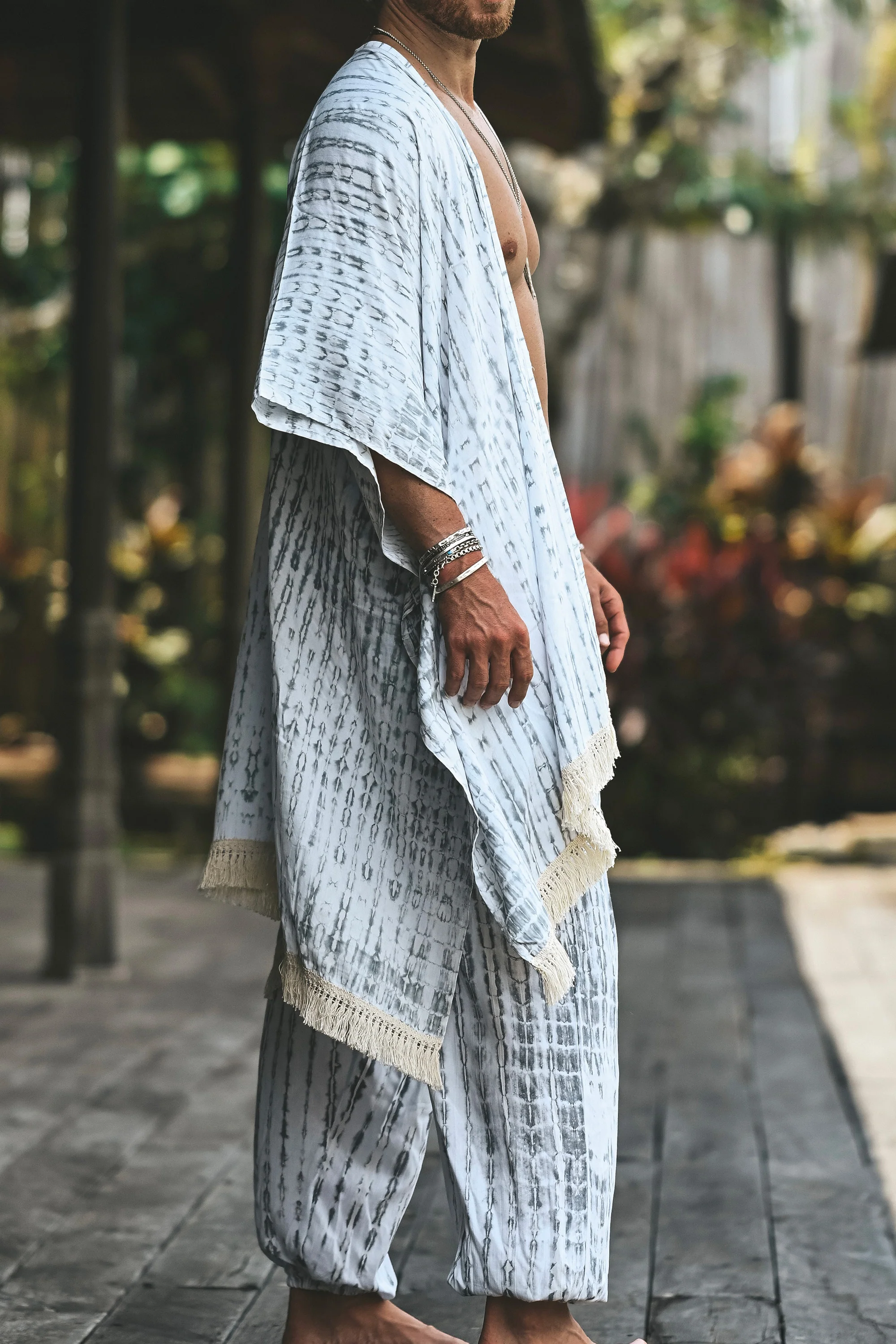 Itsunú bohemian kimono set grey - Image 2