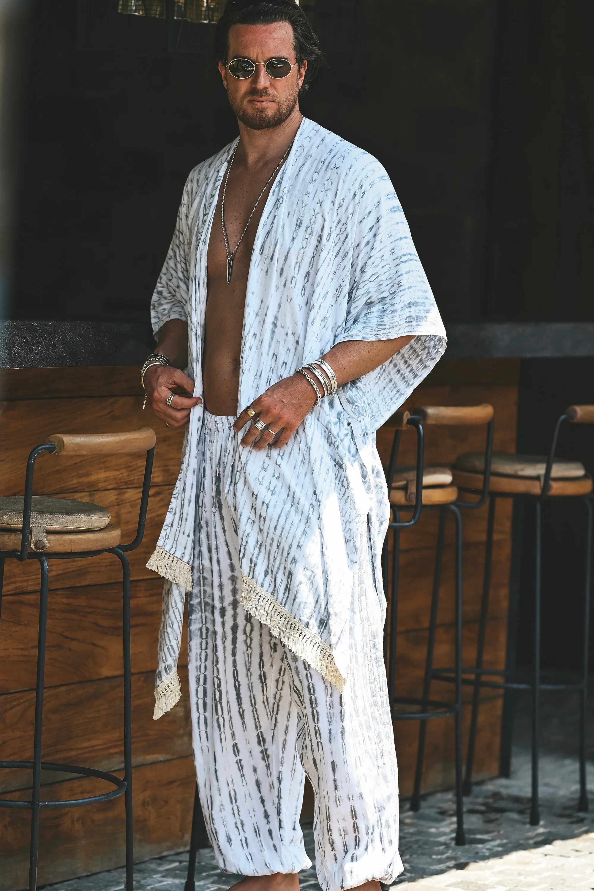 Itsunú bohemian kimono set grey - Image 5