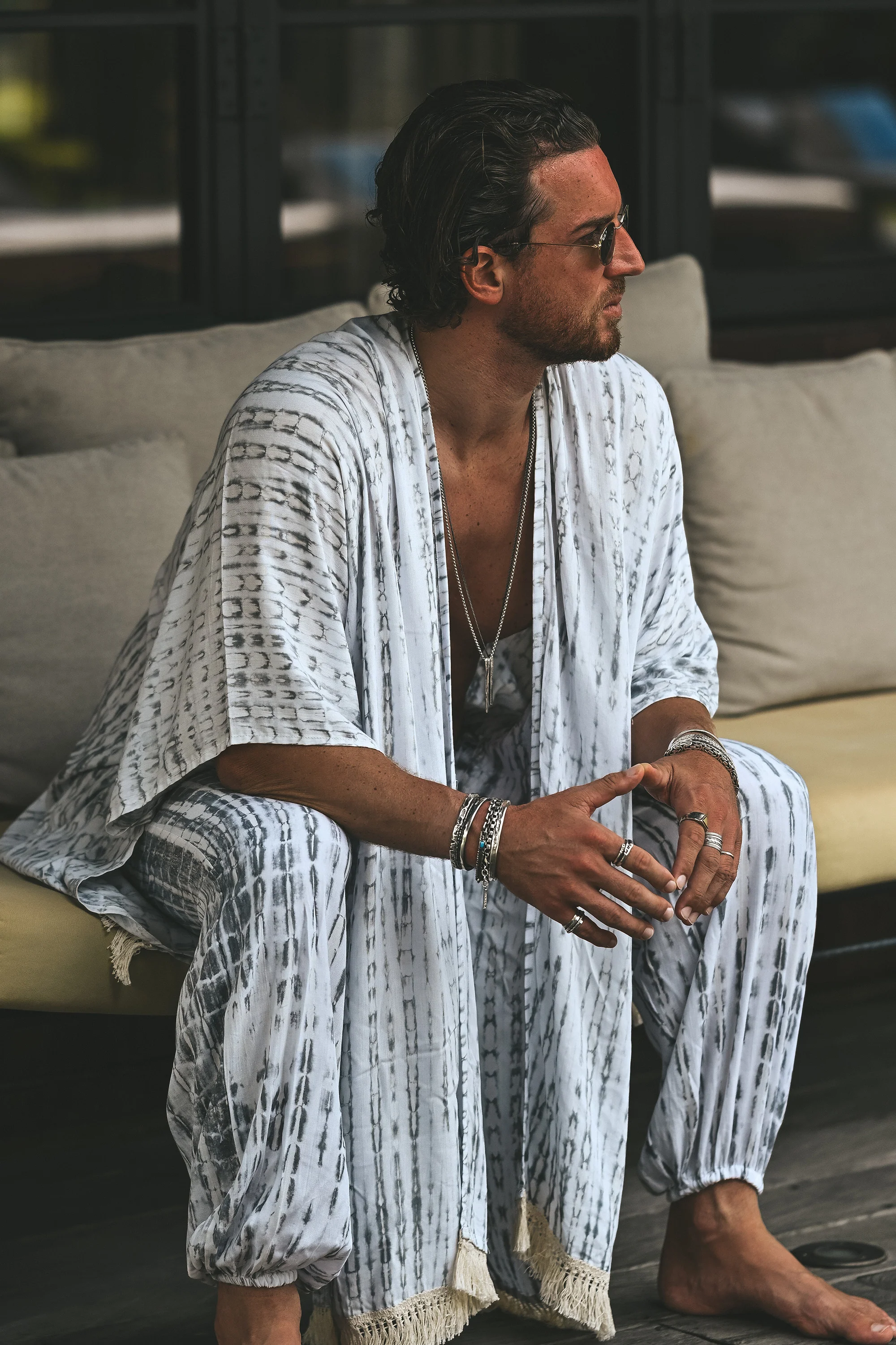 Itsunú bohemian kimono set grey - Image 8