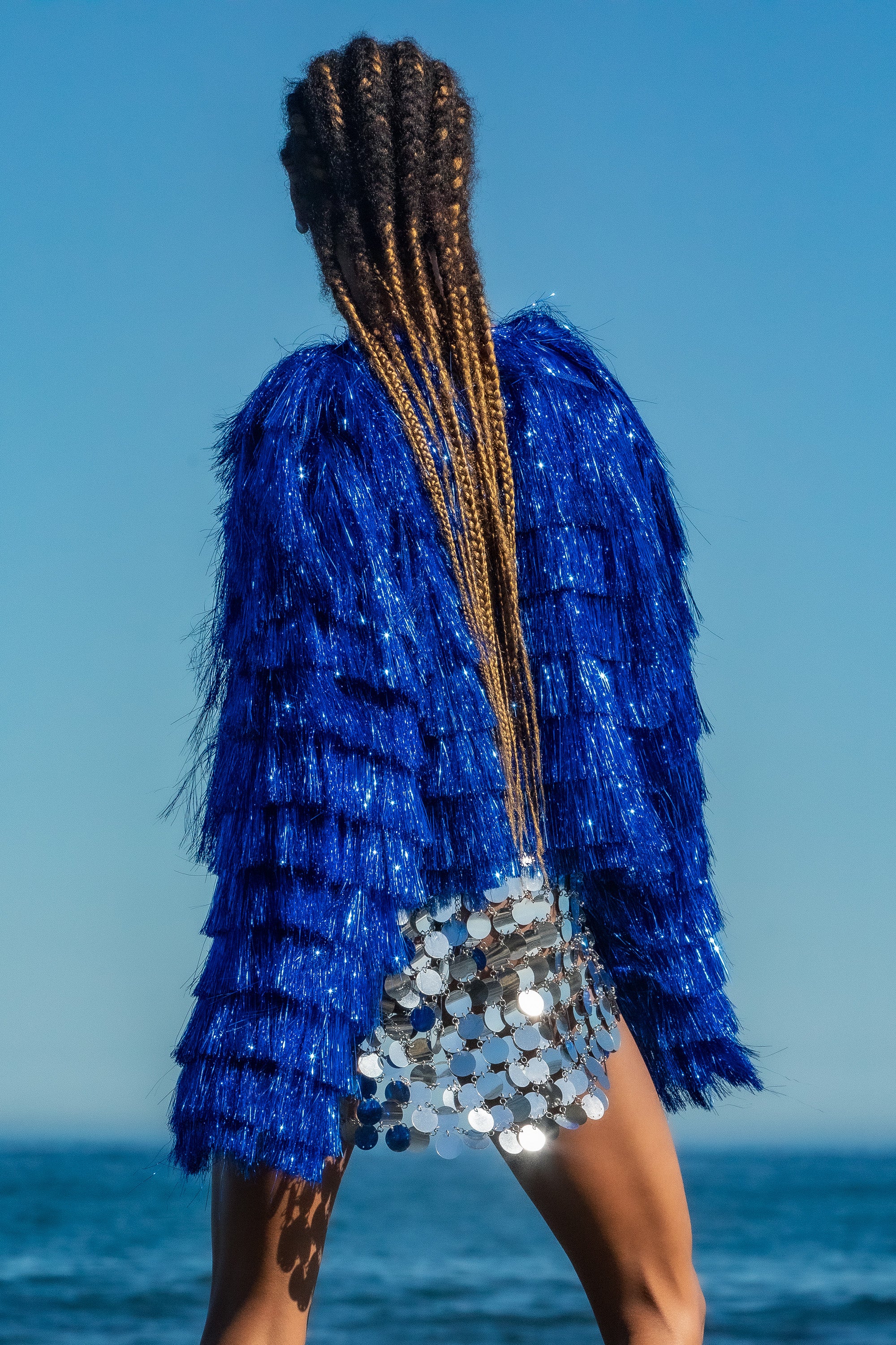 Izza fringe party jacket blue - Image 5