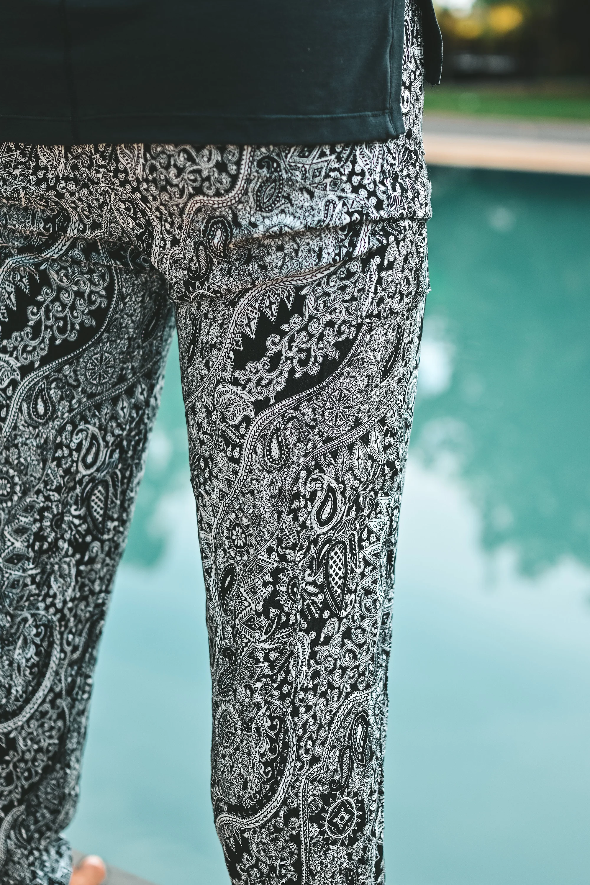 Kansai harem pants black white - Image 6