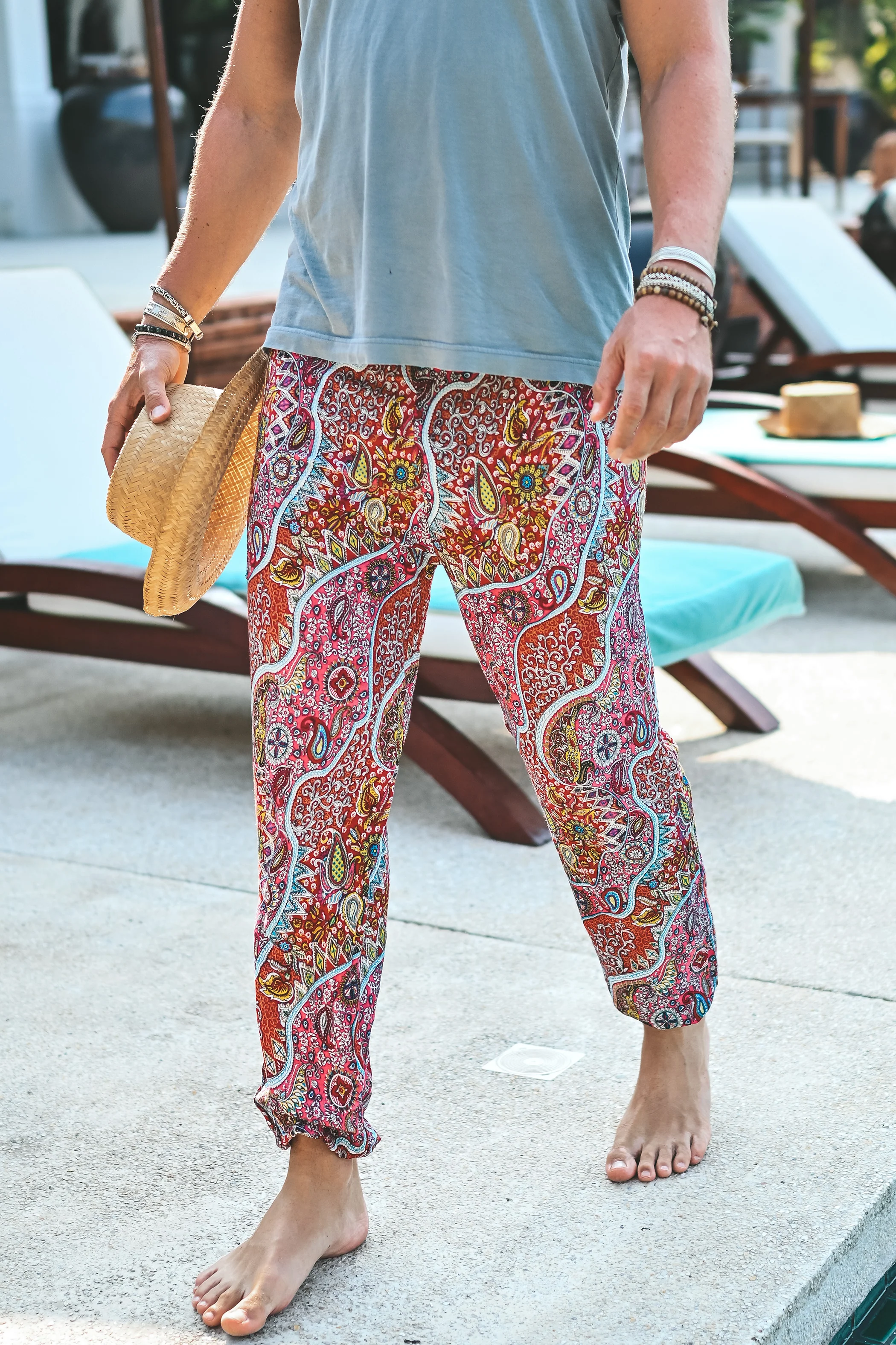 Kansai harem pants pink