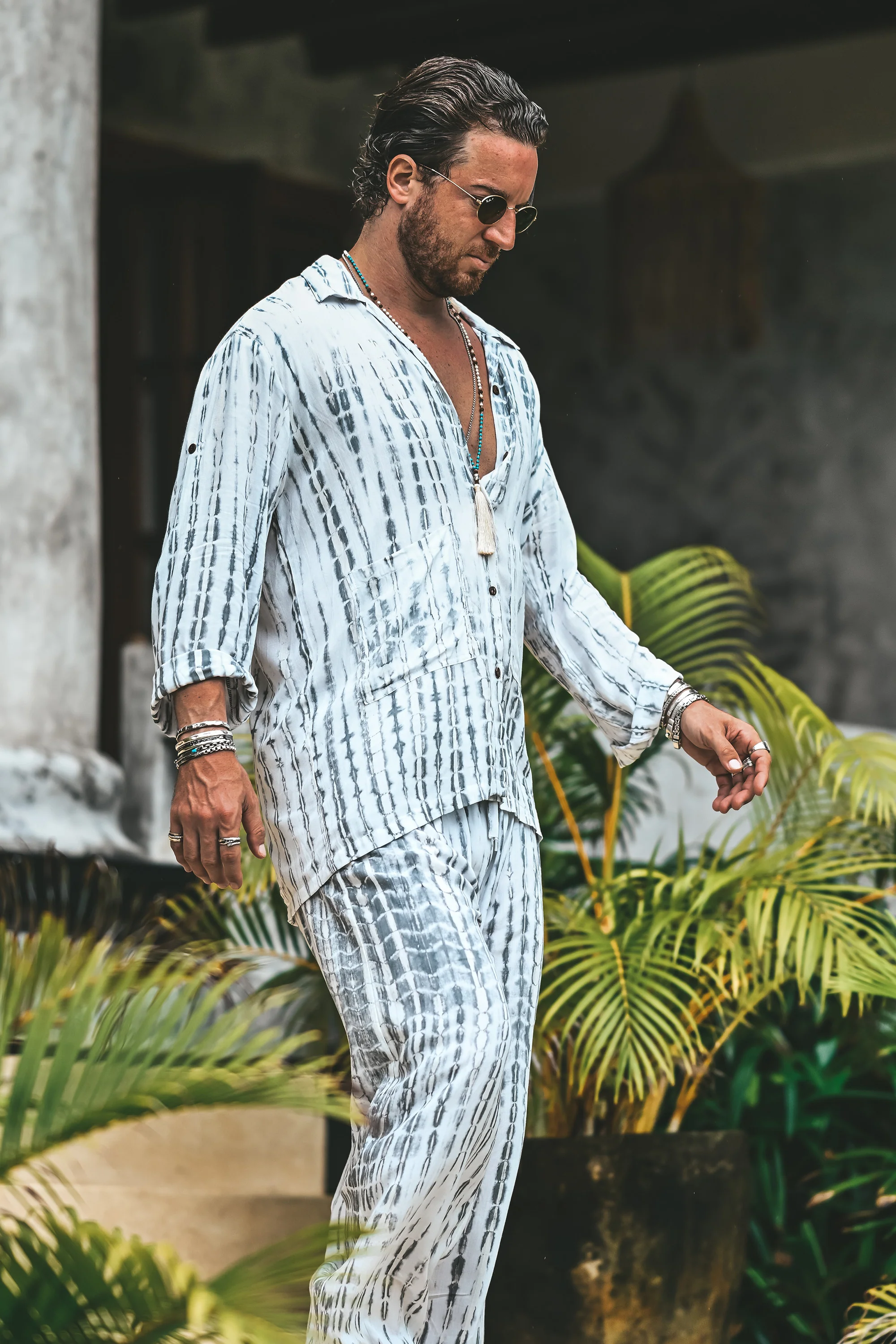 Magali boho resort set grey - Image 11