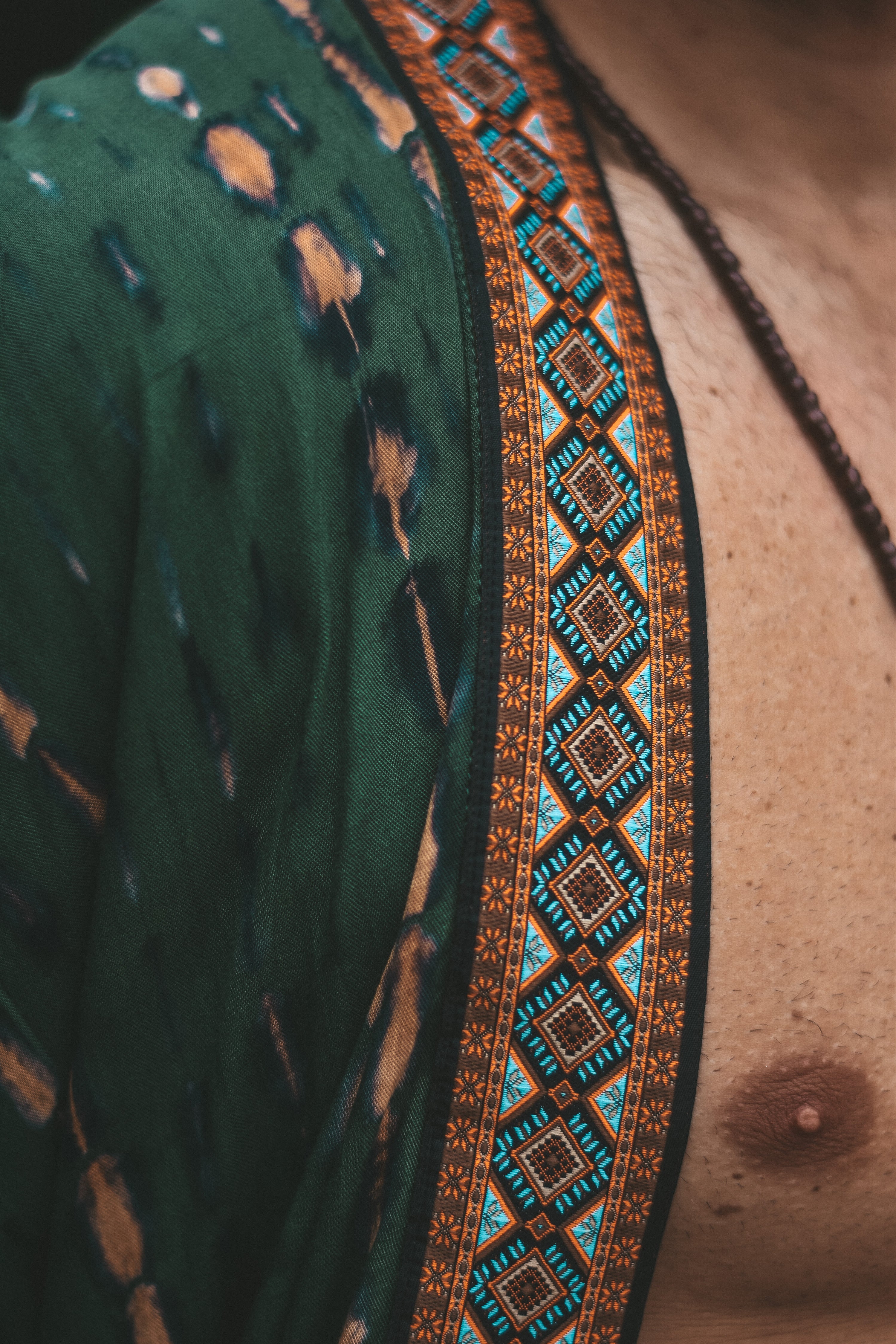 Maggiore Jacard Kimono Green - Image 4
