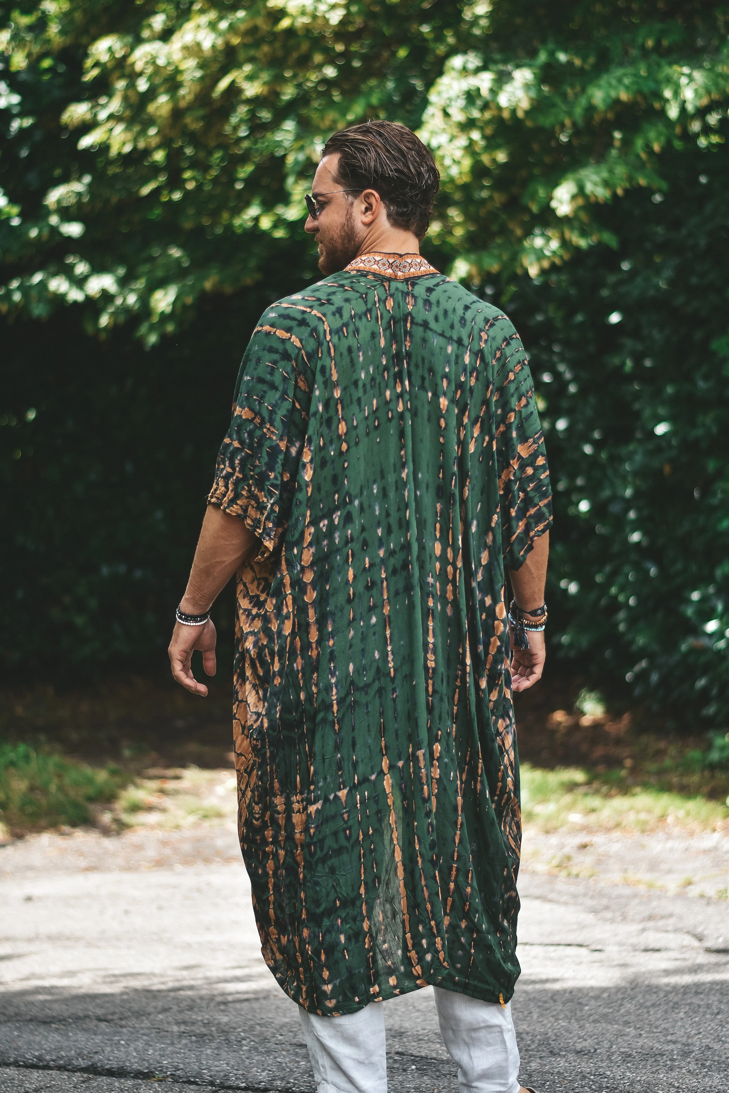 Maggiore Jacard Kimono Green - Image 9
