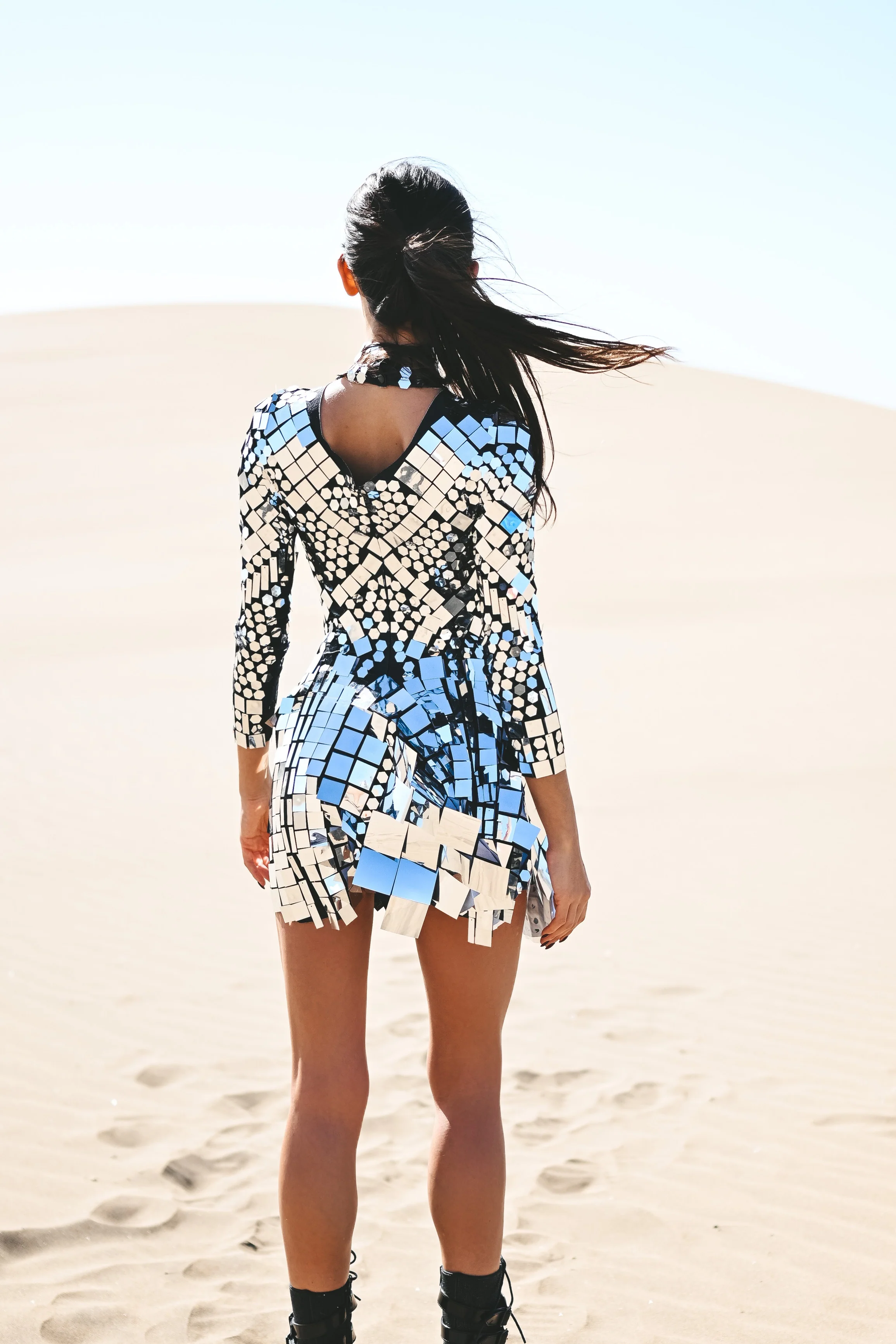 Micaela mirror dress black - Image 9