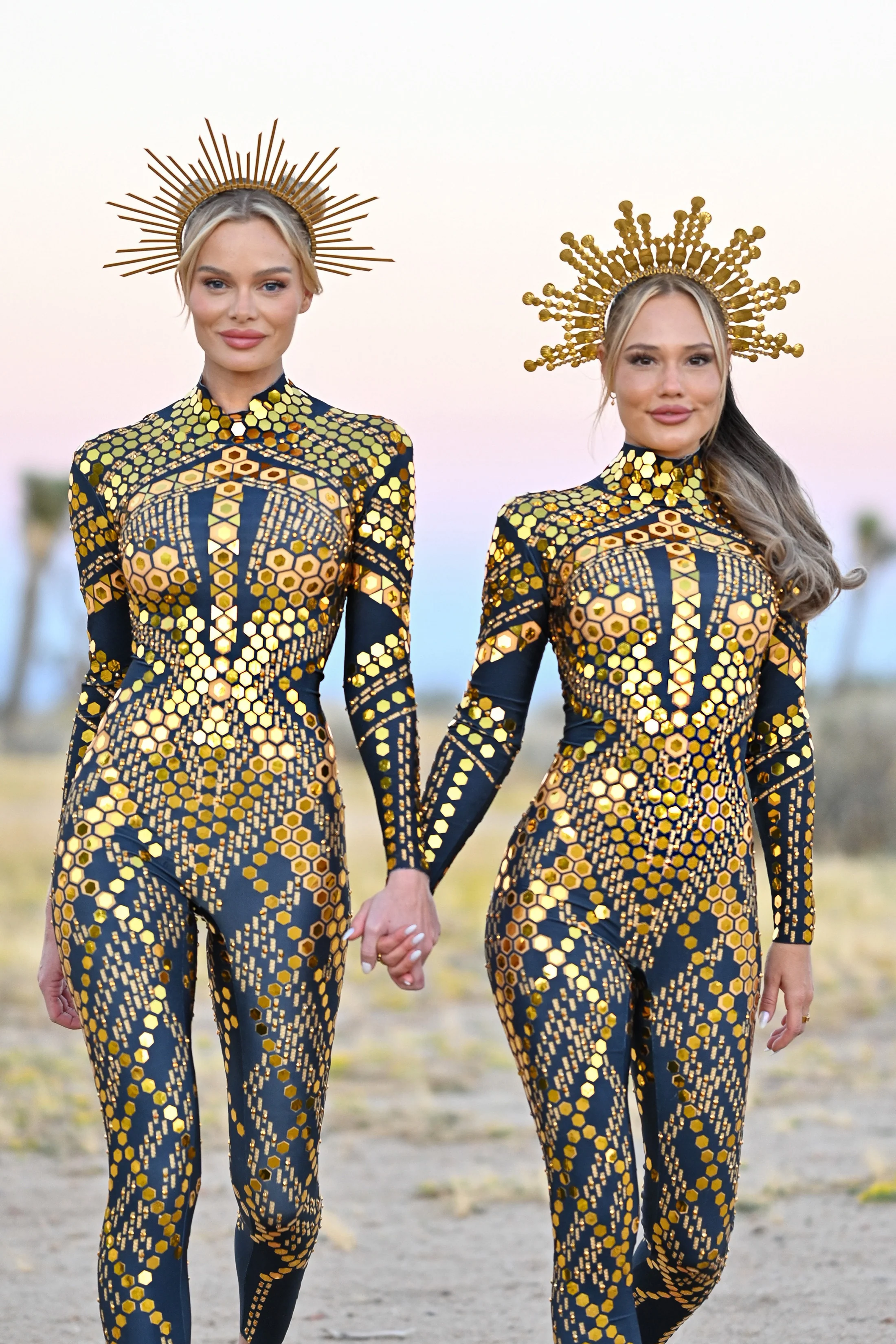 Micca mirror festival jumpsuit gold - Image 11