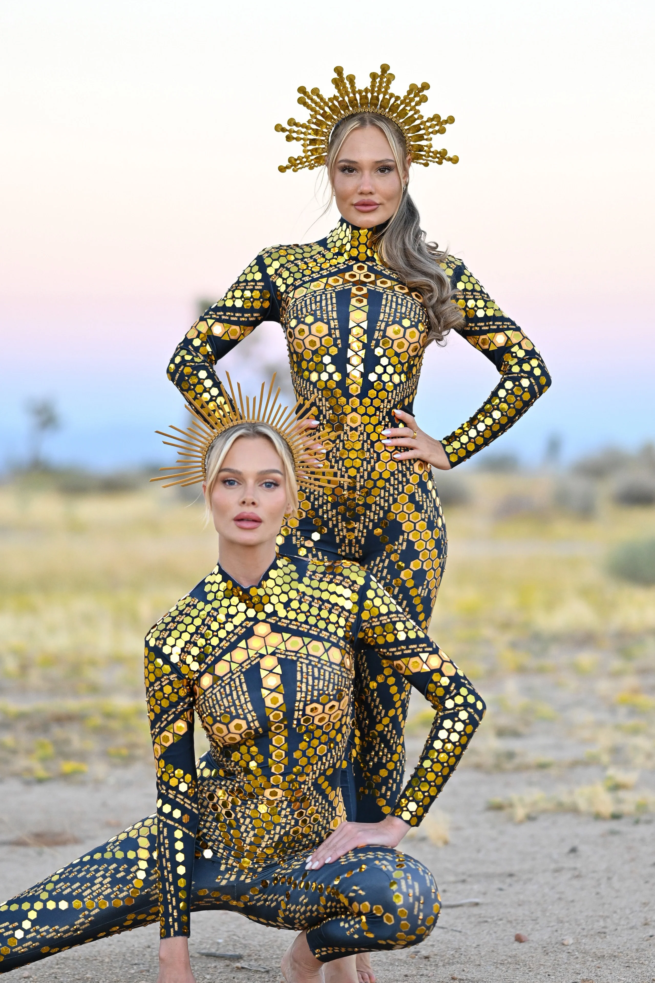 Micca mirror festival jumpsuit gold - Image 22
