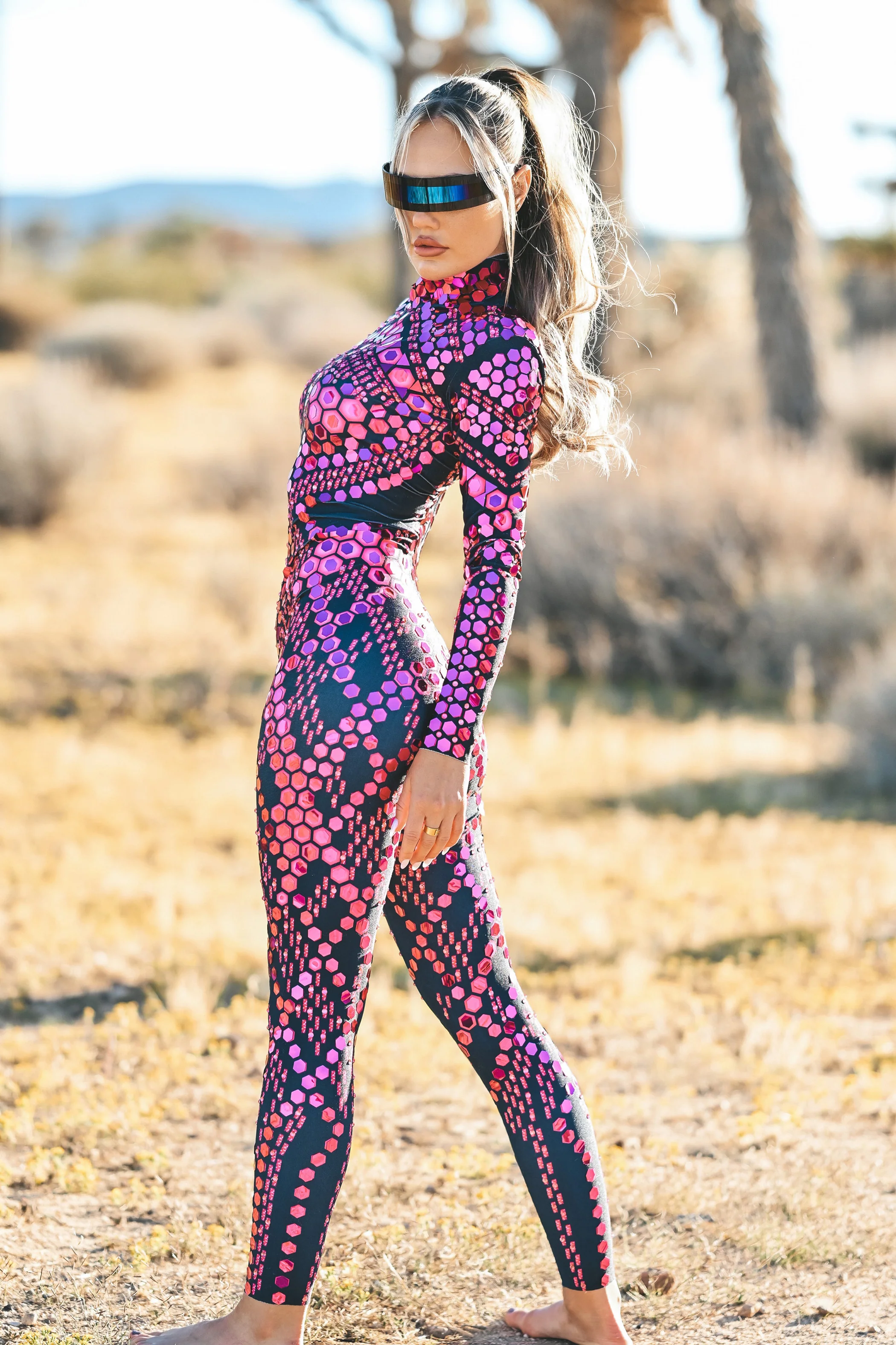 Micca mirror festival jumpsuit pink - Image 2