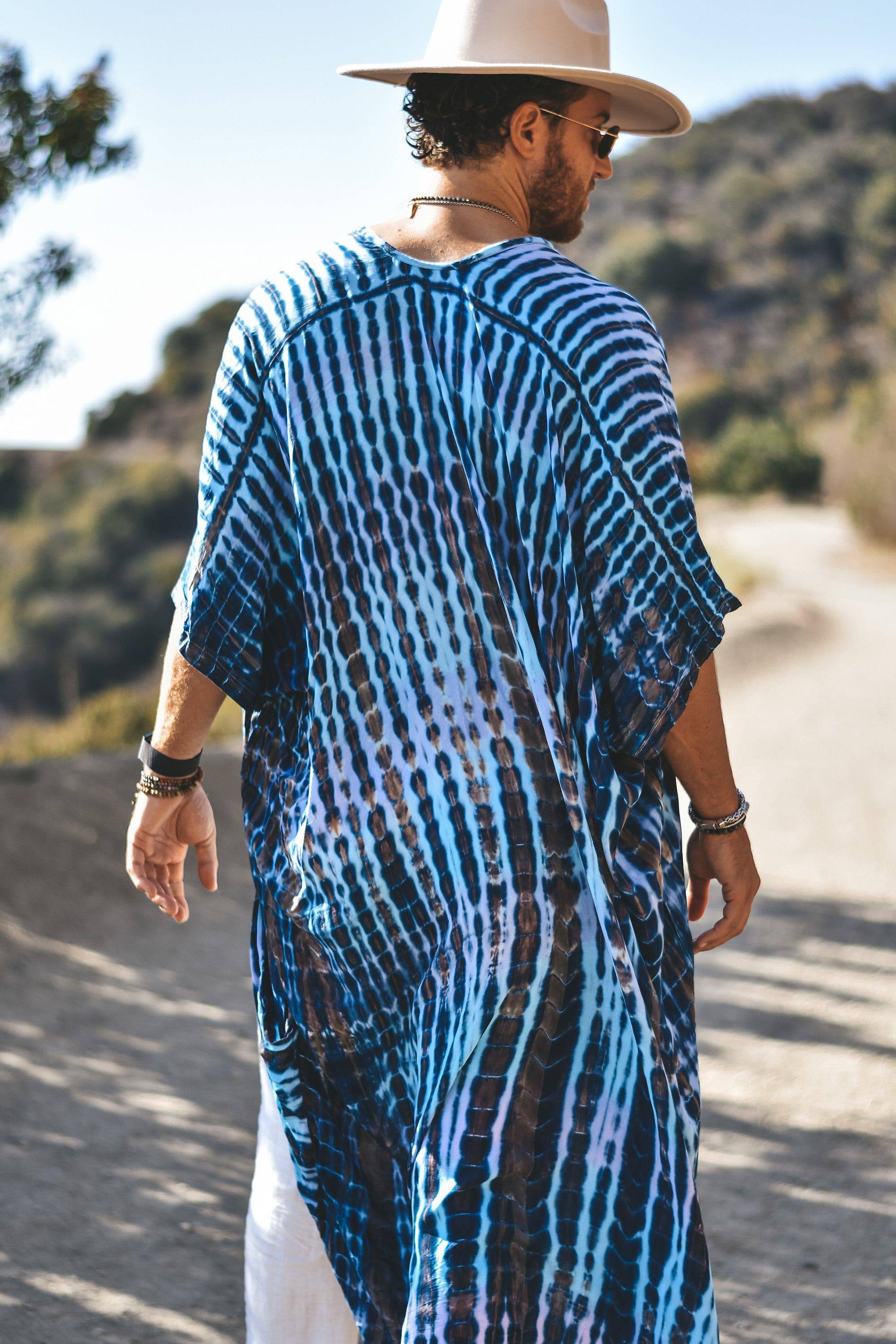 Shindo boho kimono blue - Image 2