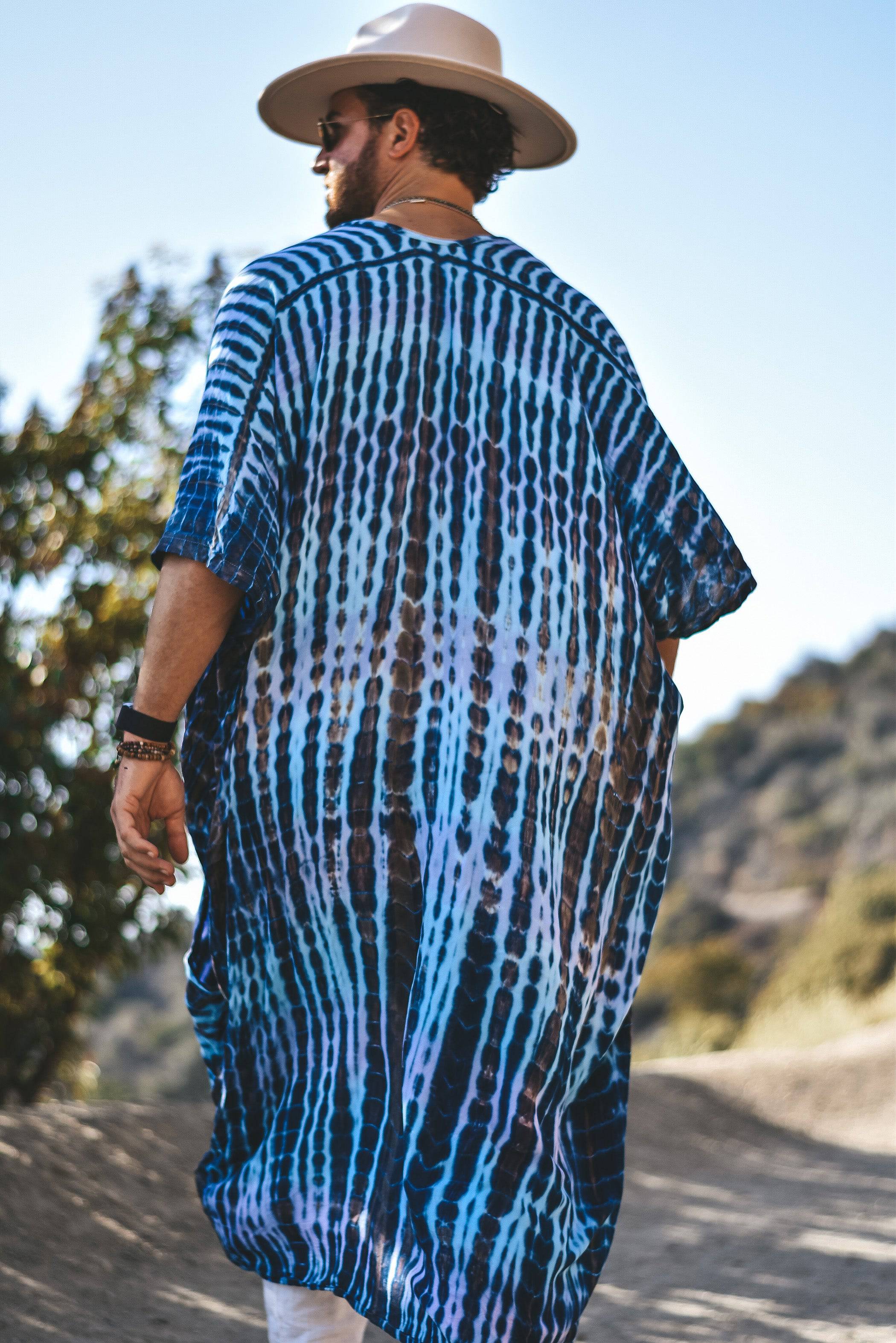 Shindo boho kimono blue - Image 3