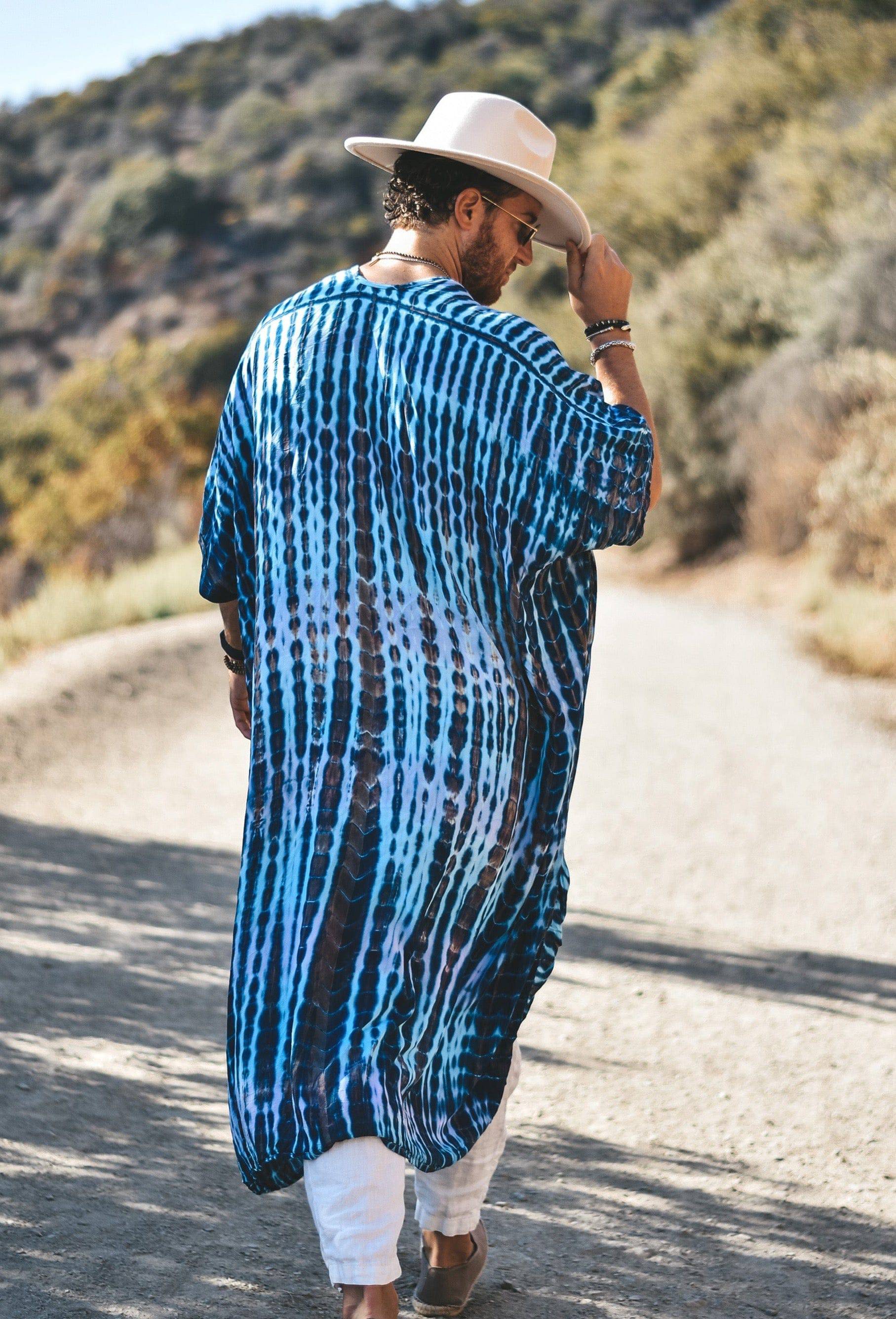 Shindo boho kimono blue - Image 5