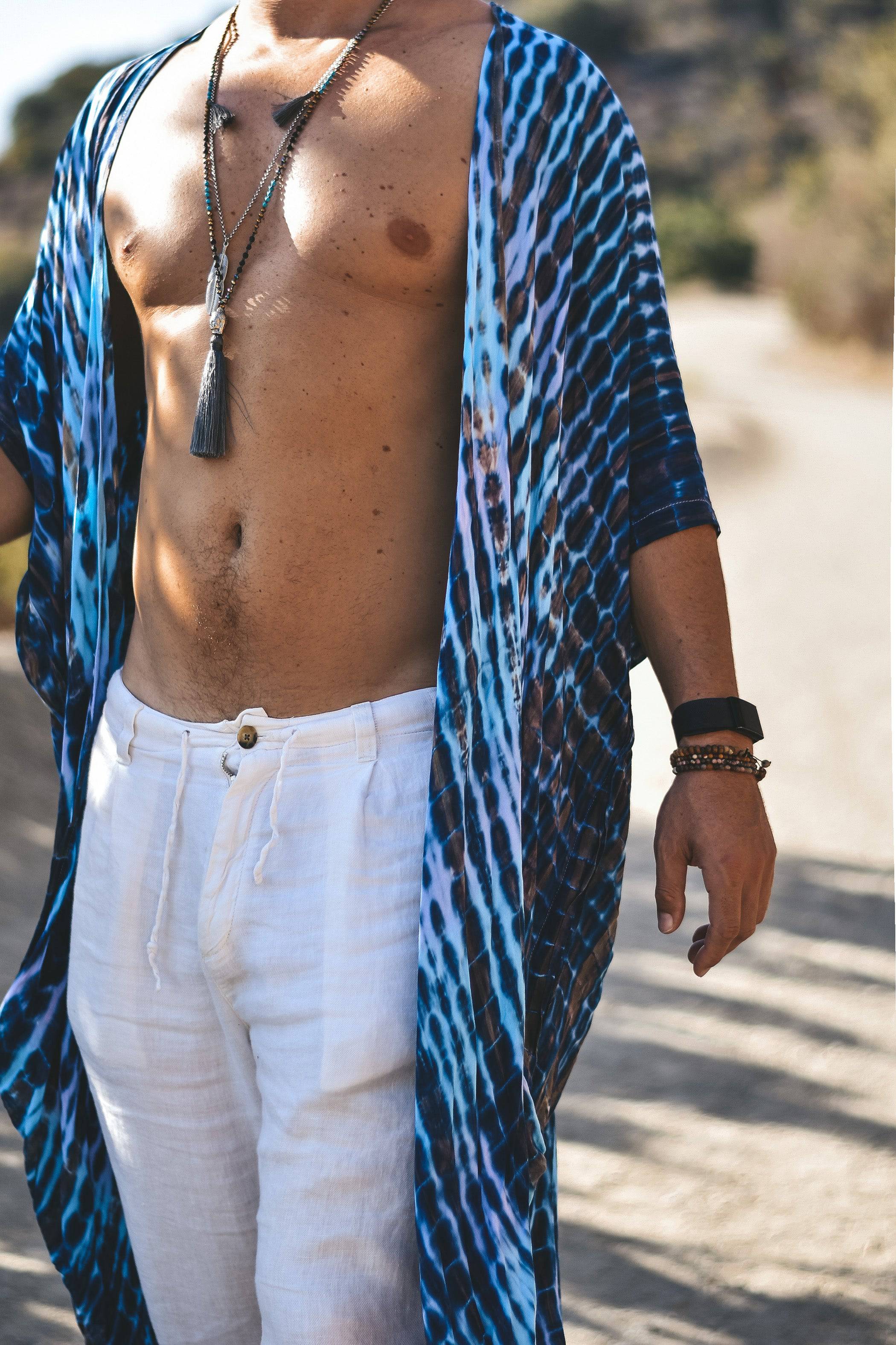 Shindo boho kimono blue - Image 6