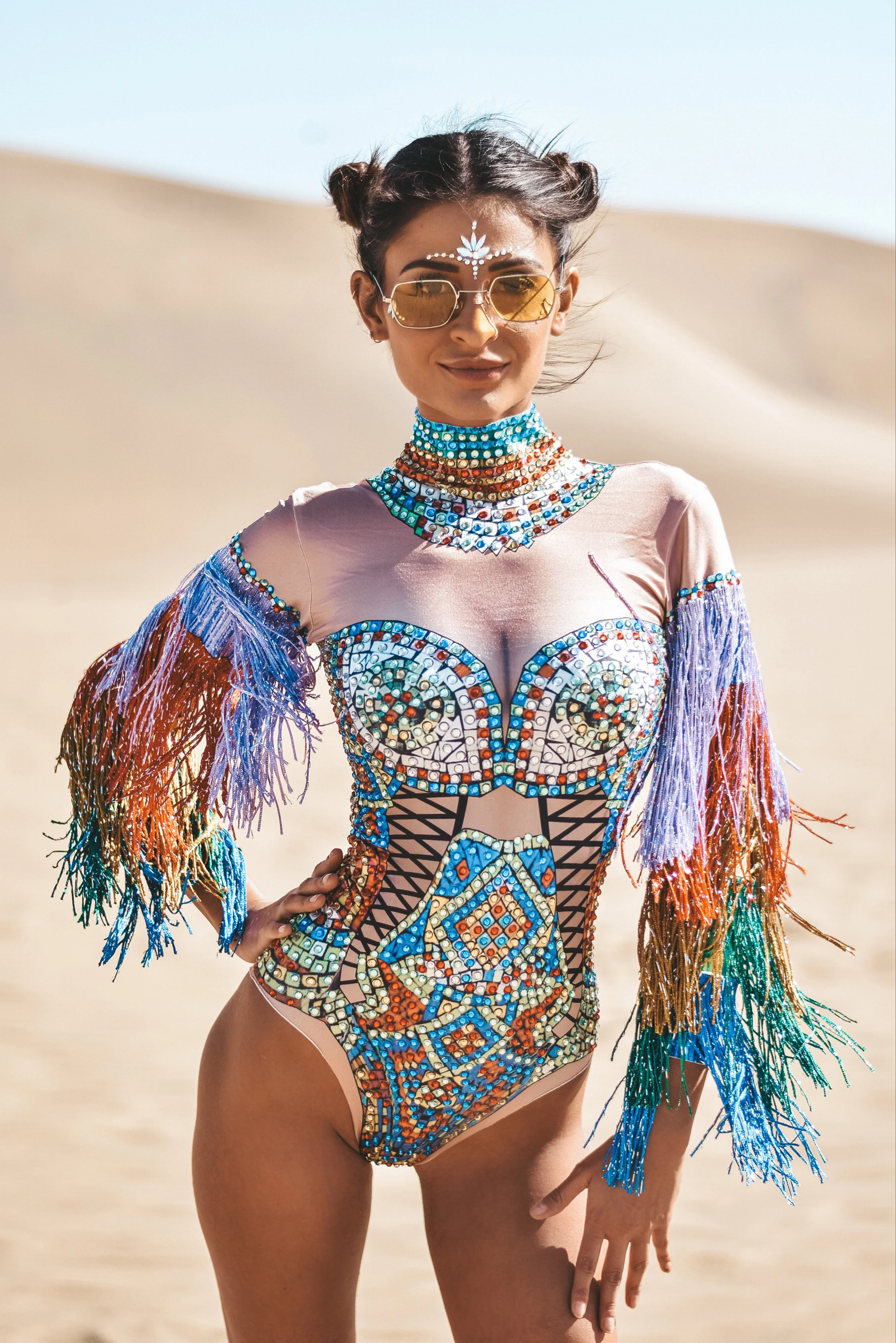 Simone rhinestone bodysuit multicolor - Image 9