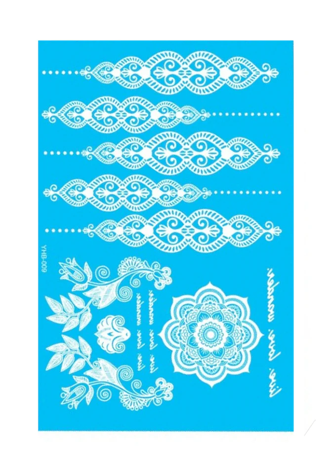 Temporary tattos white