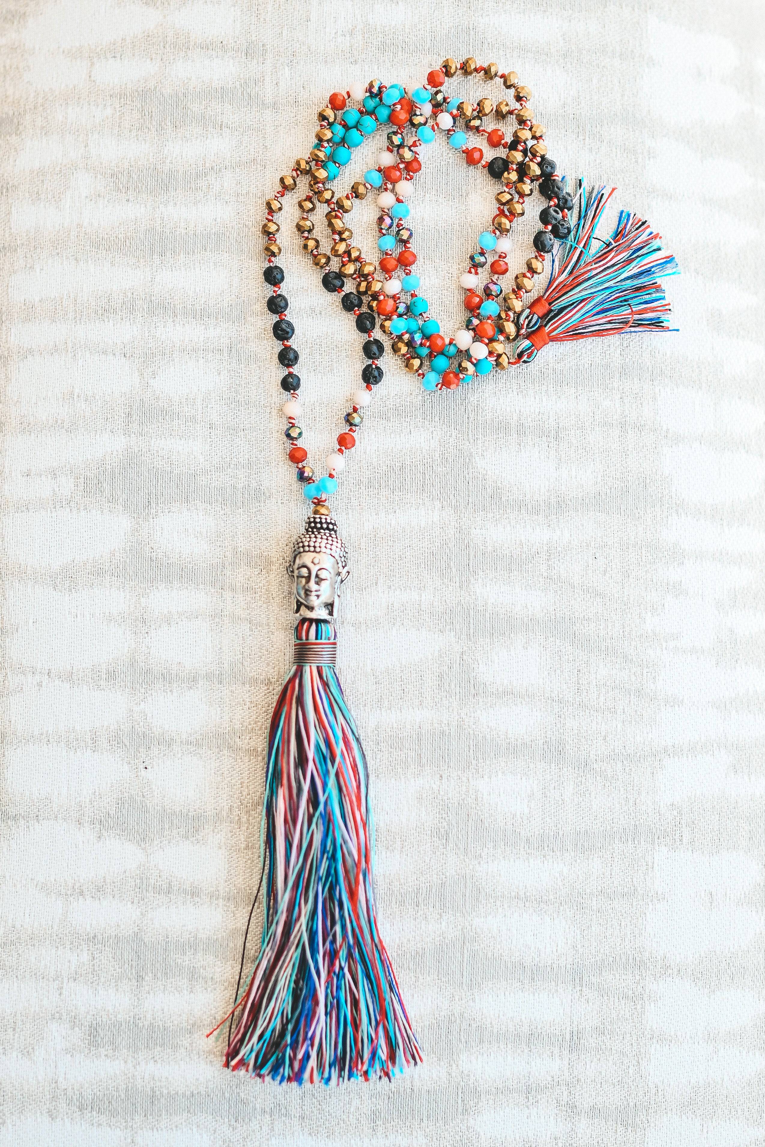 The Buddha Pearl Necklace Multicolour