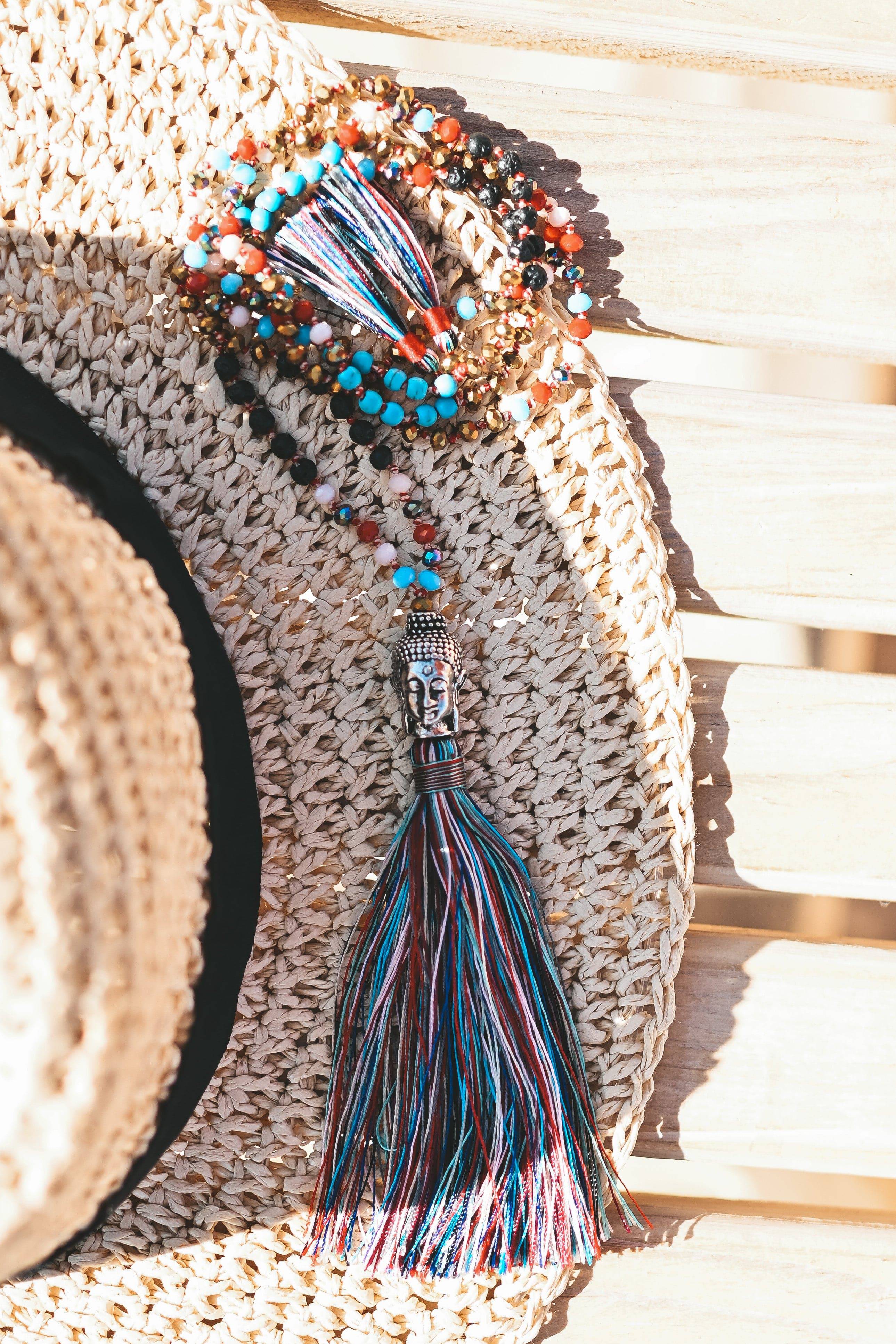 The Buddha Pearl Necklace Multicolour - Image 2
