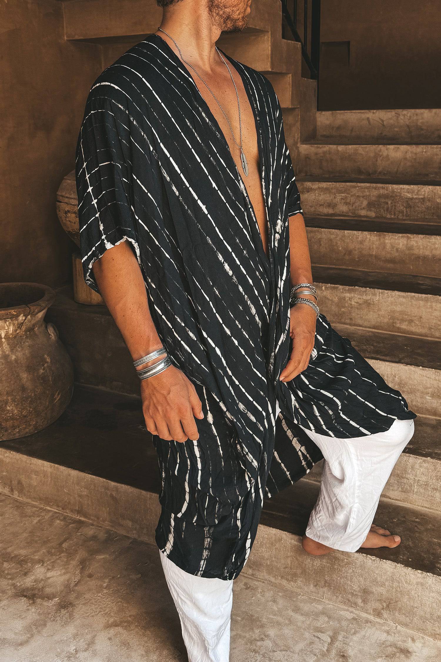 Tulum boho kimono black - Image 2