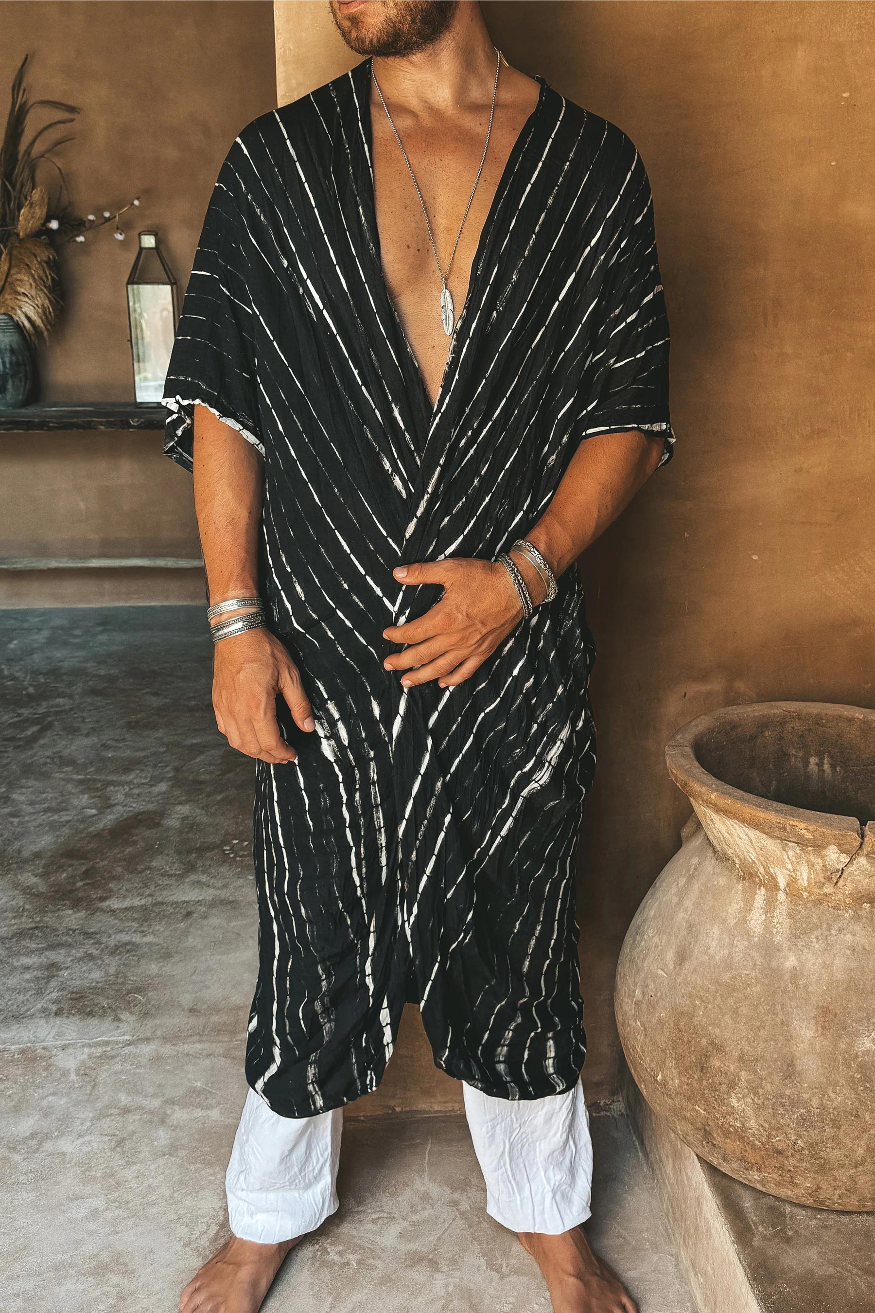 Tulum boho kimono black - Image 3