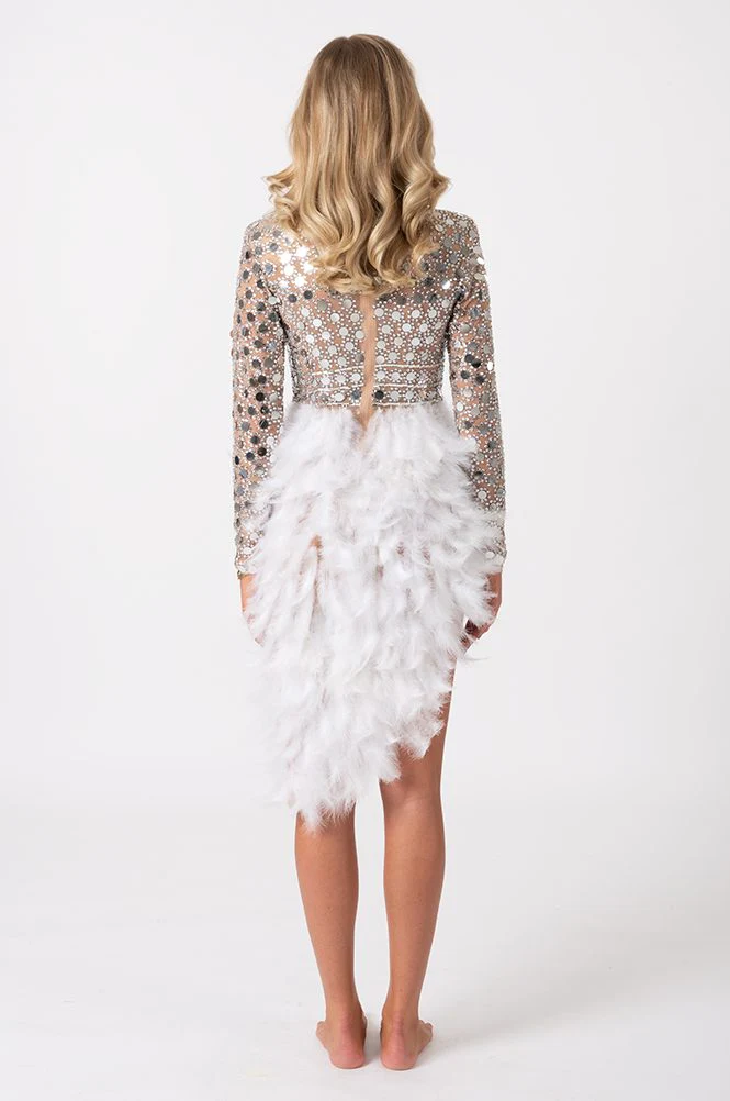 Valerie feather sequin dress - Image 7