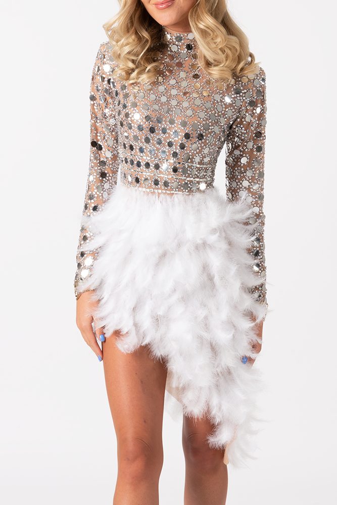 Valerie feather sequin dress - Image 8